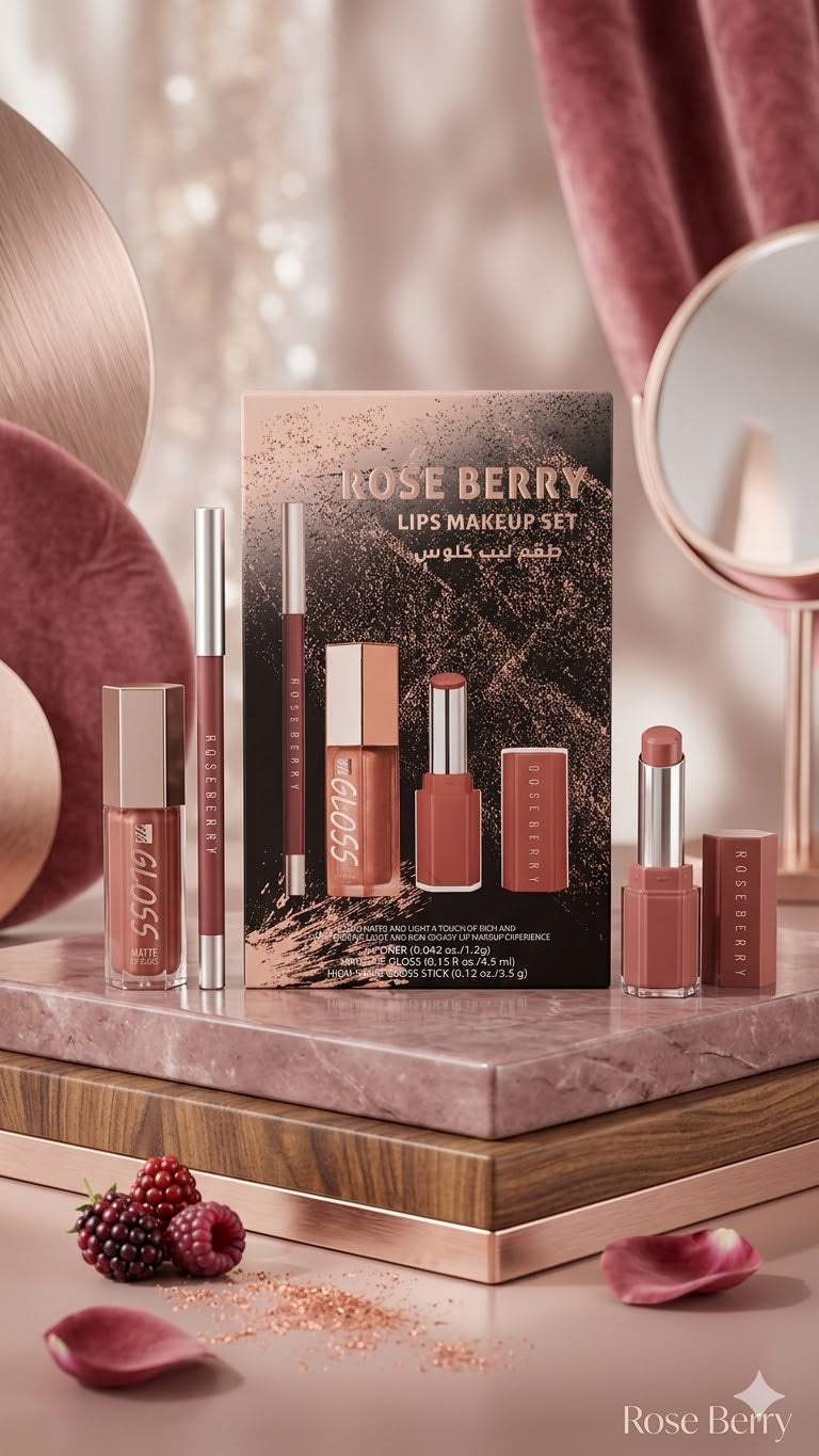 روز بيري Lips Makeup طقم