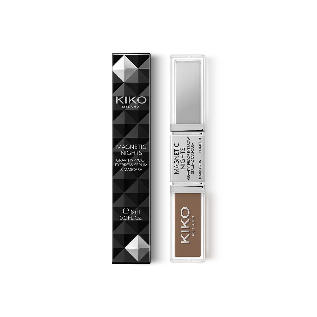 كيكو ميلانو magnetic nights gravity proof eyebrow سيروم و ماسكارا - الصورة 2
