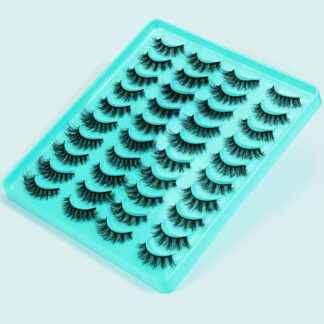 شي إن A طقم of 20 pairs of mixed natural رموش صناعية - L20