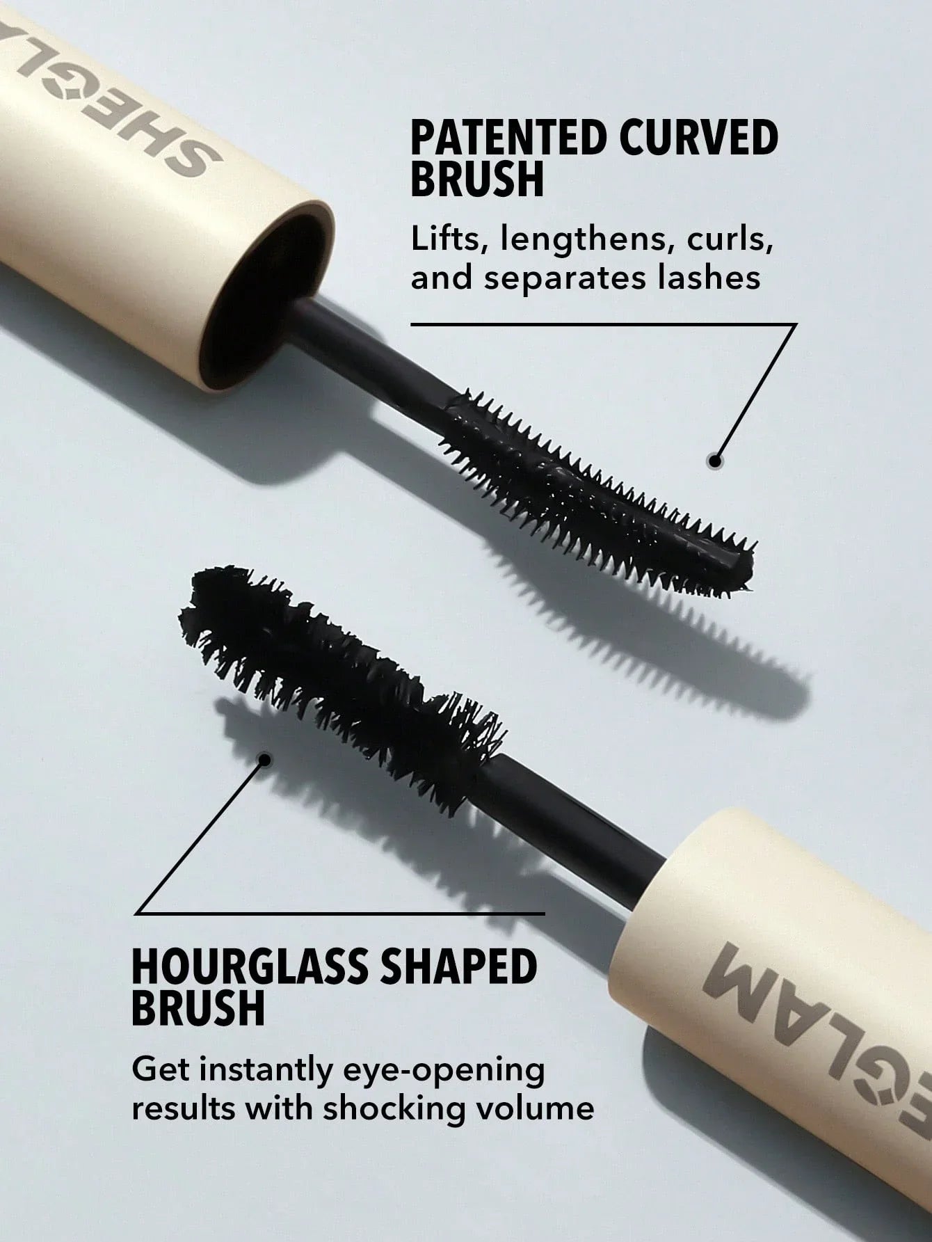 شيجلام All-In-One Volume و Length ماسكارا-Washable أسود 2 In 1 - الصورة 10