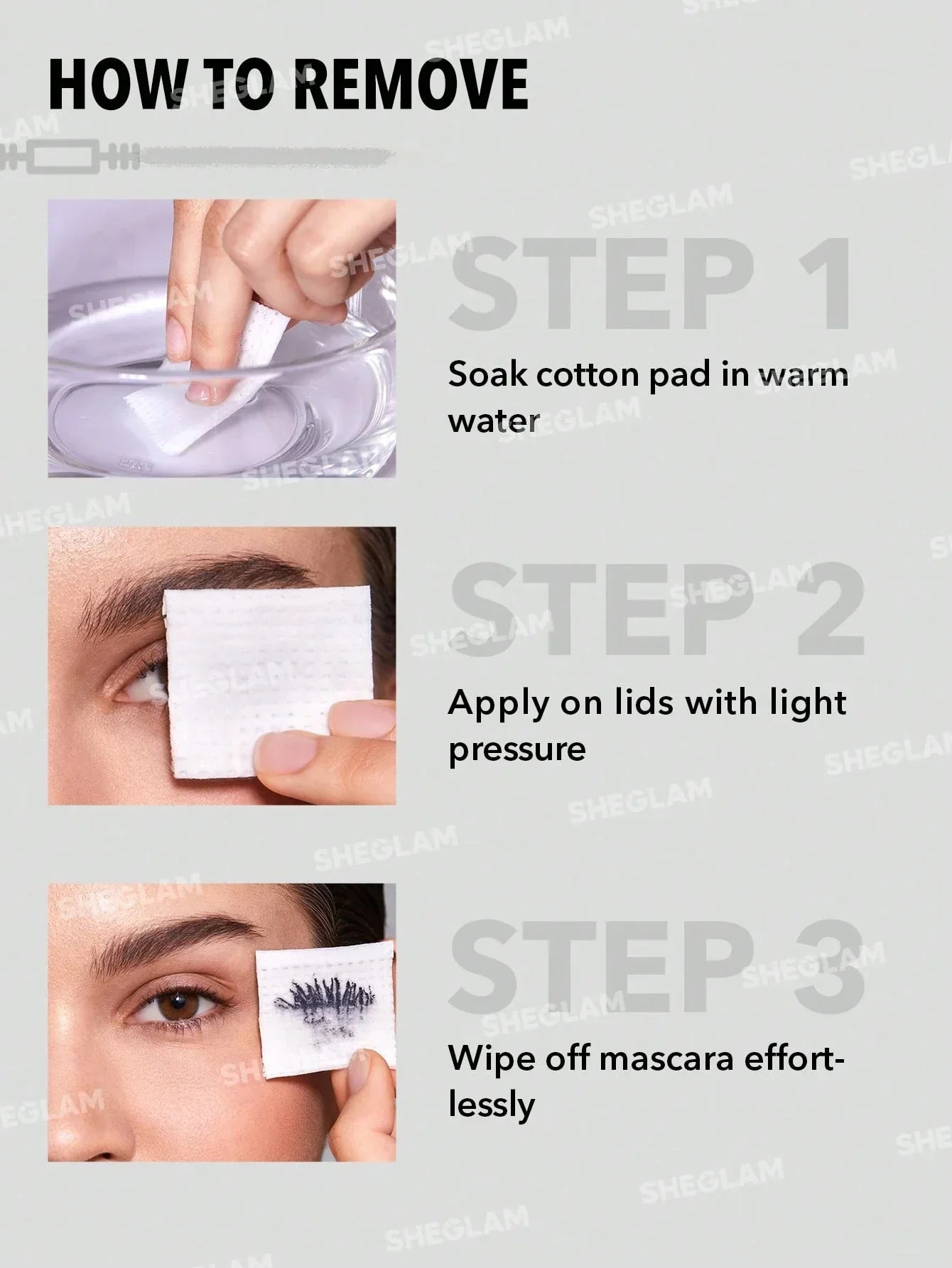 شيجلام All-In-One Volume و Length ماسكارا-Washable أسود 2 In 1 - الصورة 7