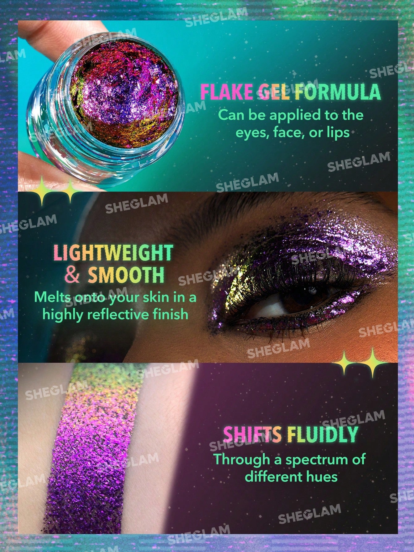 شيجلام Chroma Zone Multichrome Flake جل - الصورة 4