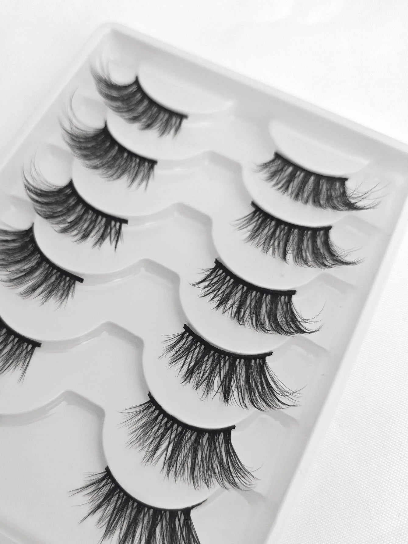 شي إن 6 pairs طقم Cat Eye Style Natural Short - الصورة 4