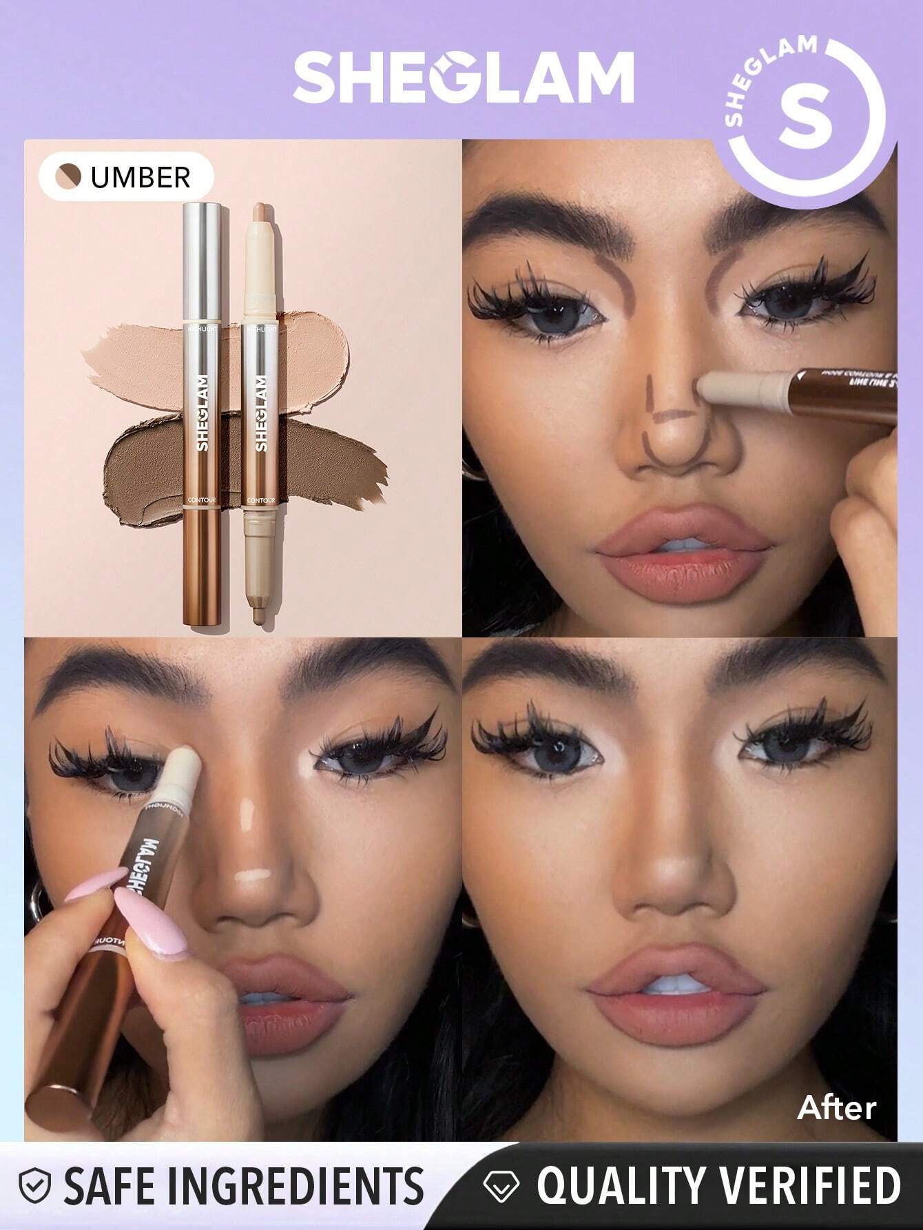 شيجلام Fine Line 2-In-1 Nose Contour و Highlight Pen - الصورة 13