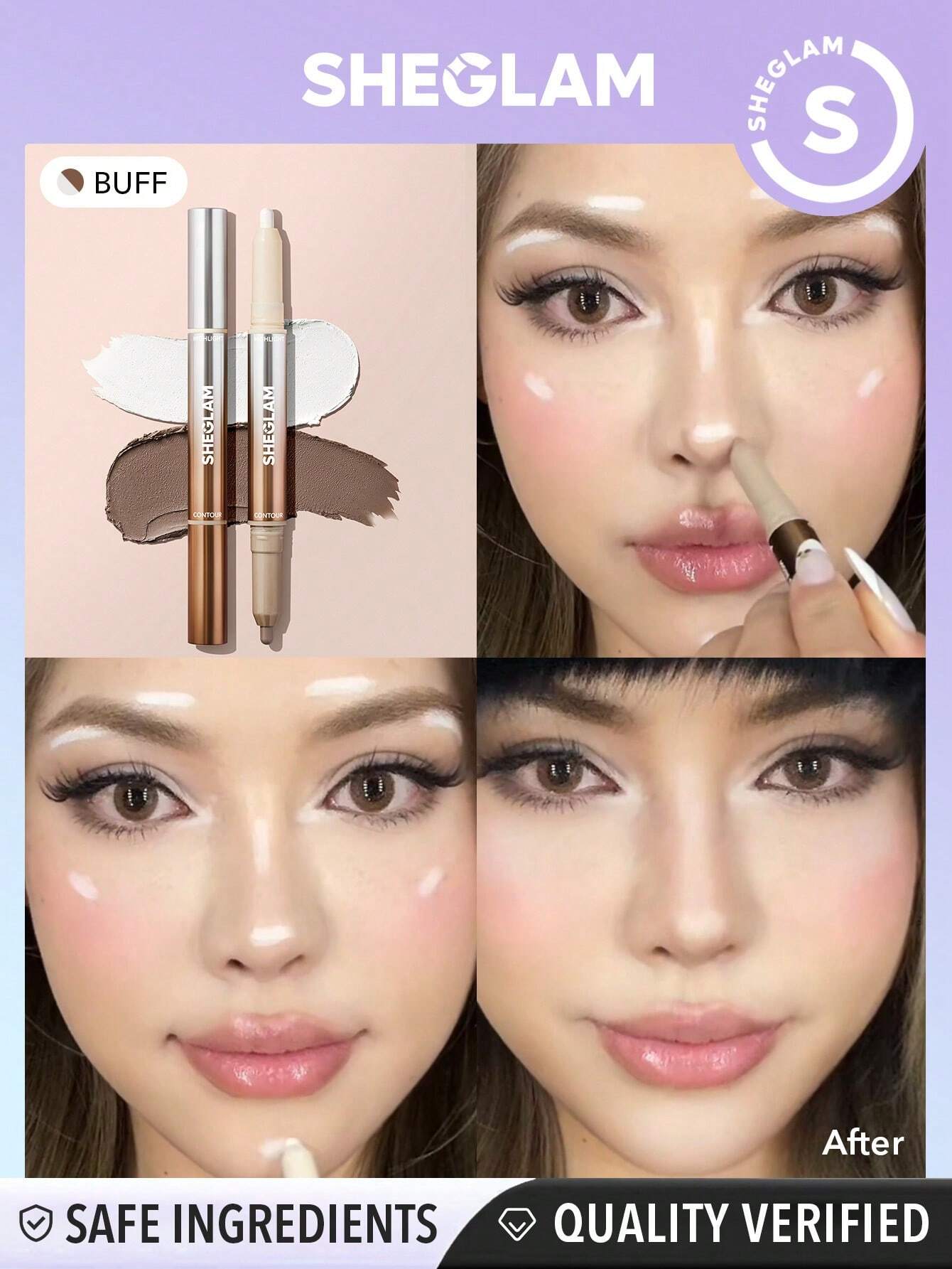 شيجلام Fine Line 2-In-1 Nose Contour و Highlight Pen - الصورة 5