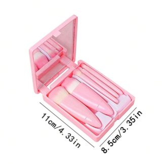 Makeup Brush 5 Set With Mirror from shein