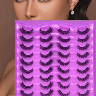 شي إن 20pairs Faux Mink رموش Tail Elongated