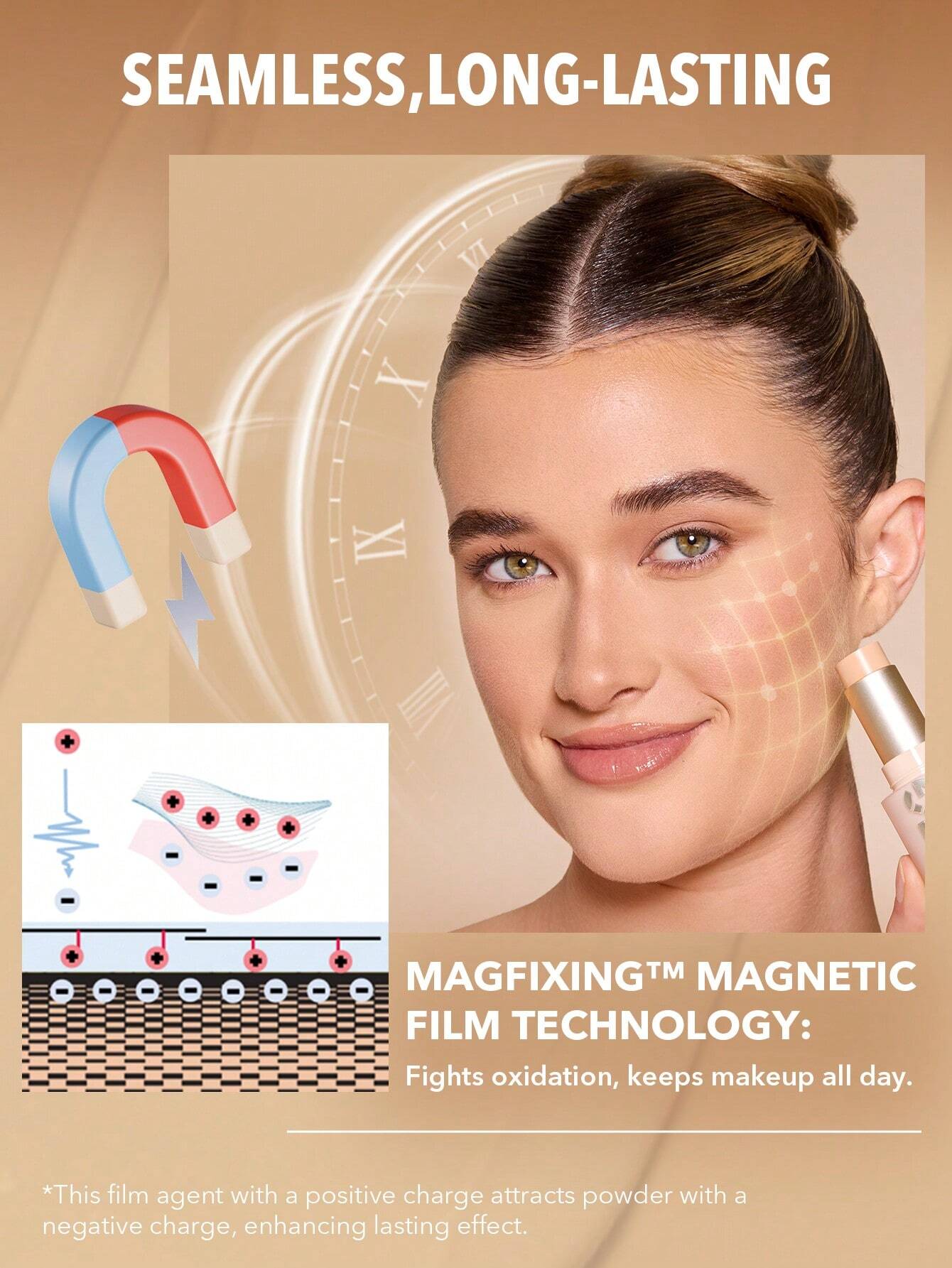 شيجلام Skin Magnet High Coverage كريم أساس Stick Sample - الصورة 8