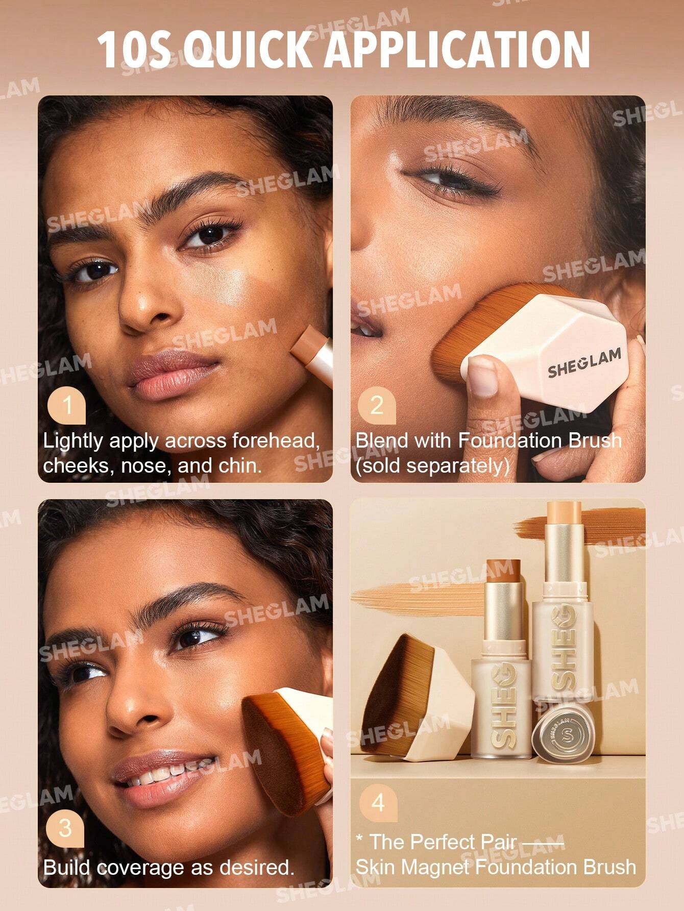 شيجلام Skin Magnet High Coverage كريم أساس Stick Sample - الصورة 12