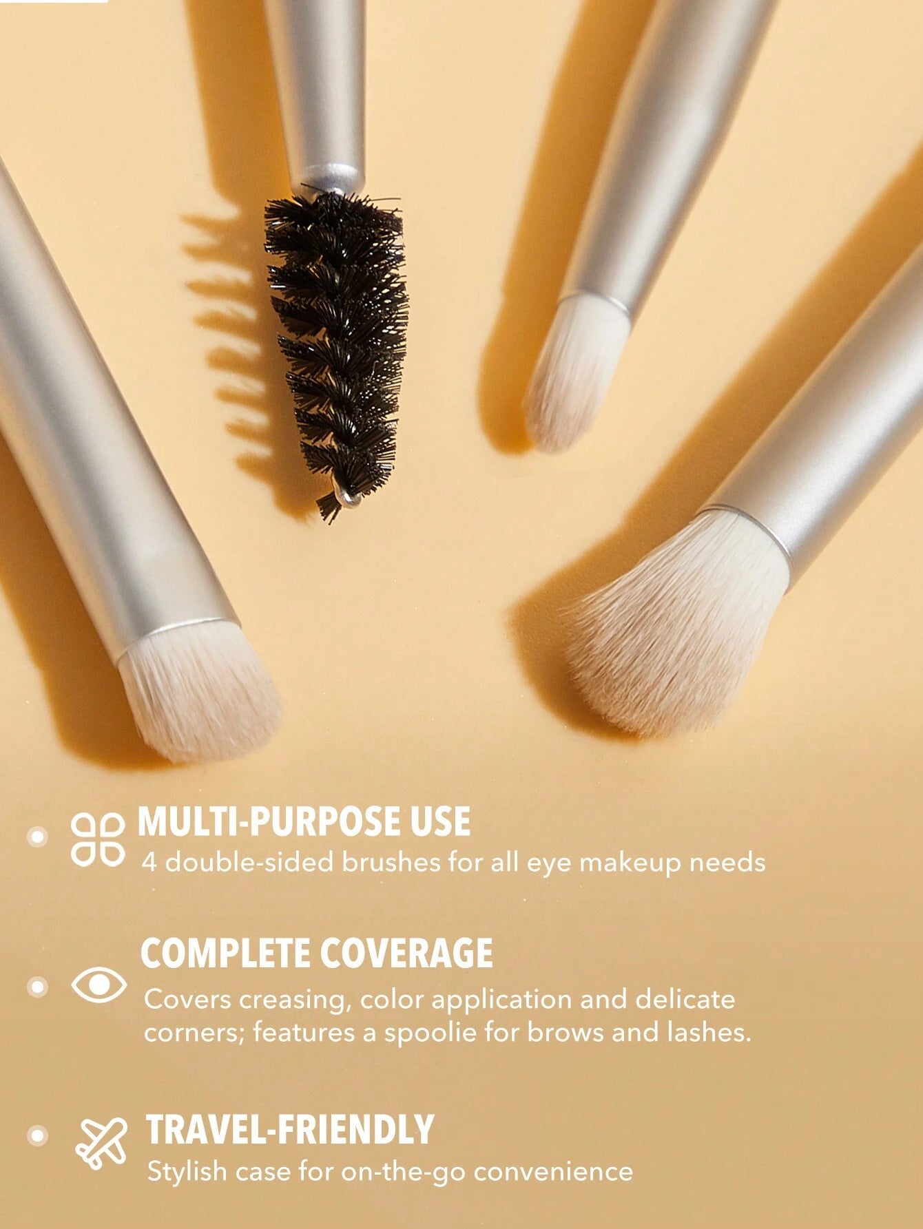شيجلام Glam 101 Eye Essentials طقم فرش مكياج 4قطع - الصورة 8
