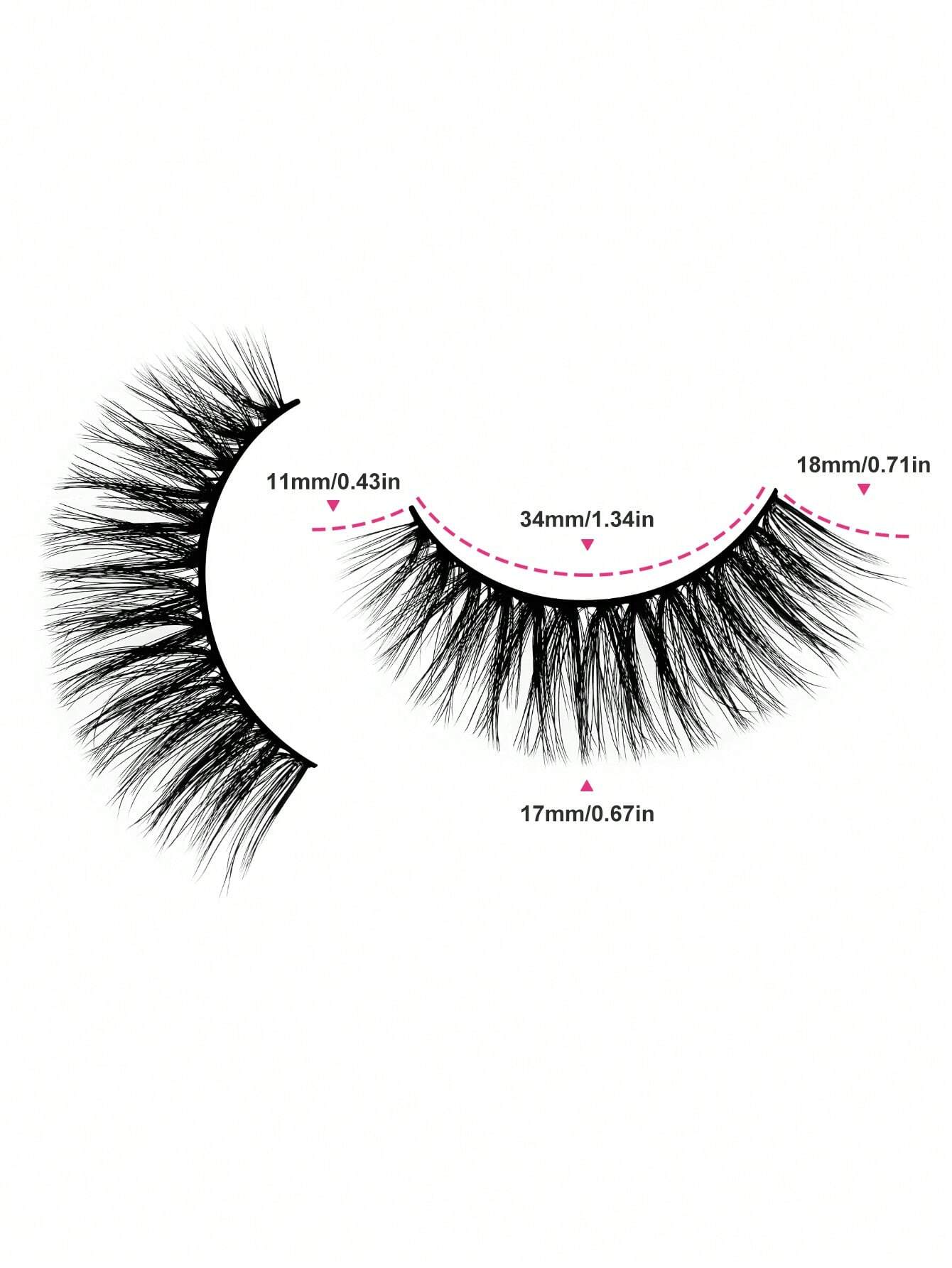 شي إن 10 Pairs رموش 6D Super Fluffy - الصورة 4