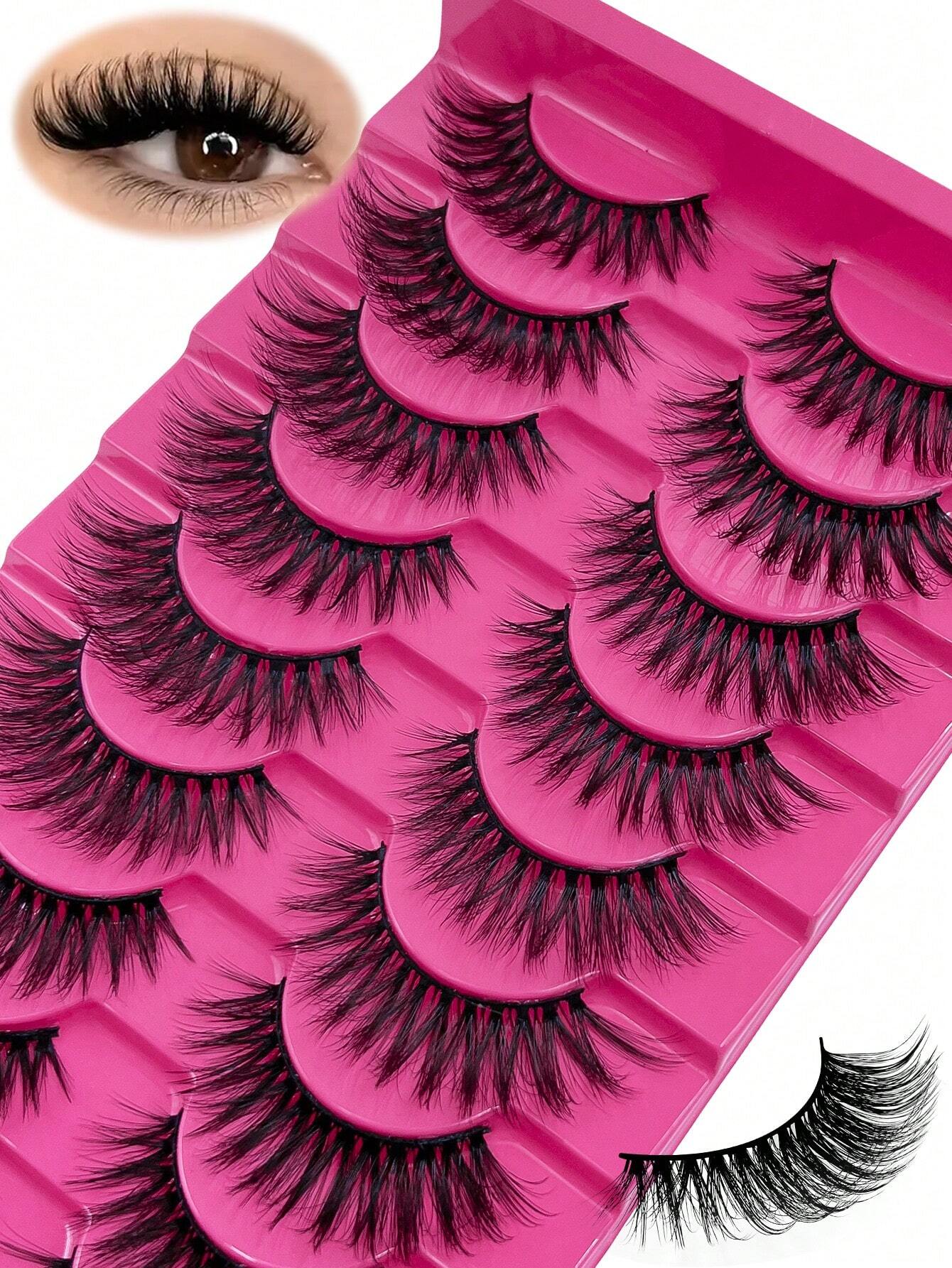 شي إن 10 Pairs رموش 6D Super Fluffy - الصورة 2