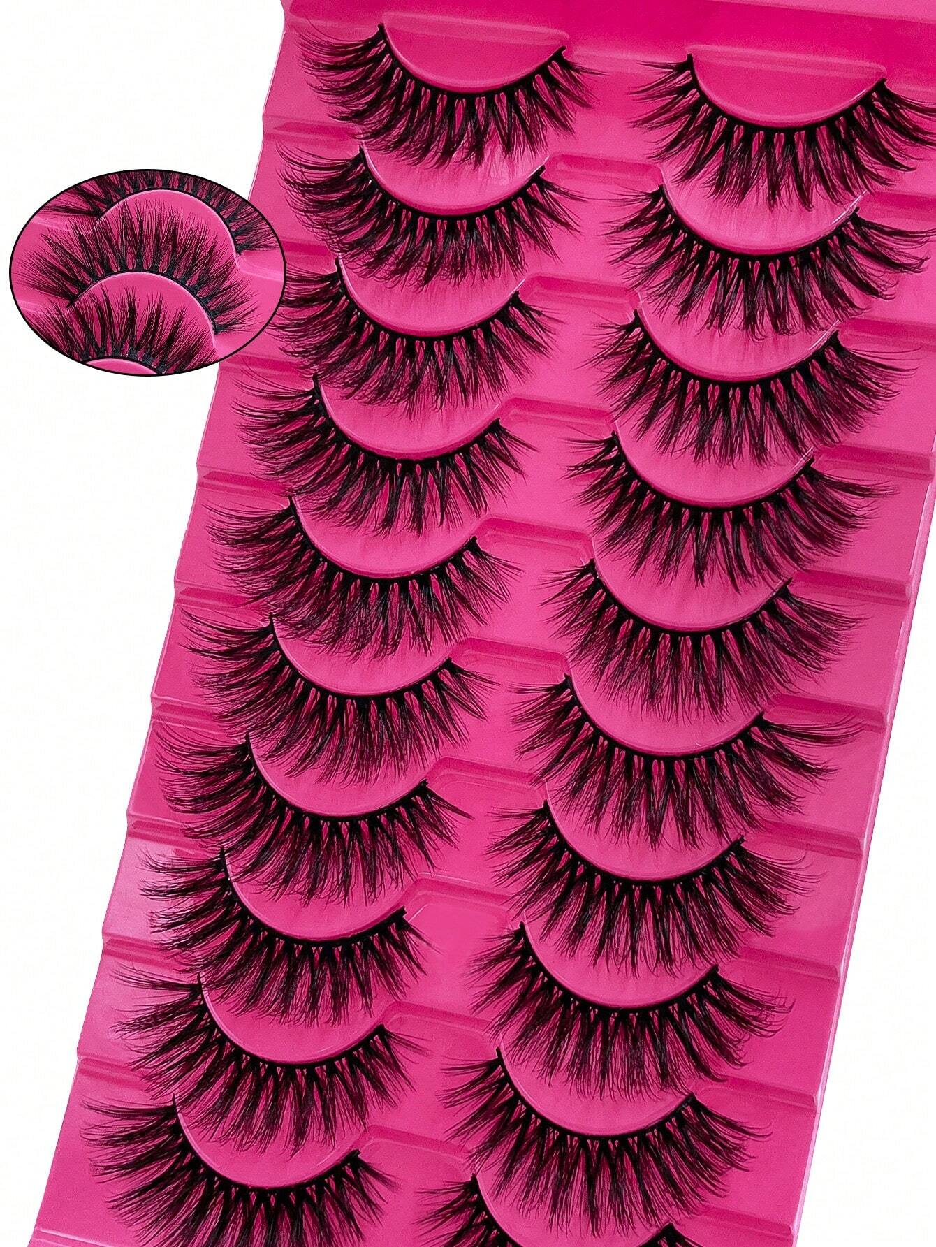 شي إن 10 Pairs رموش 6D Super Fluffy - الصورة 3