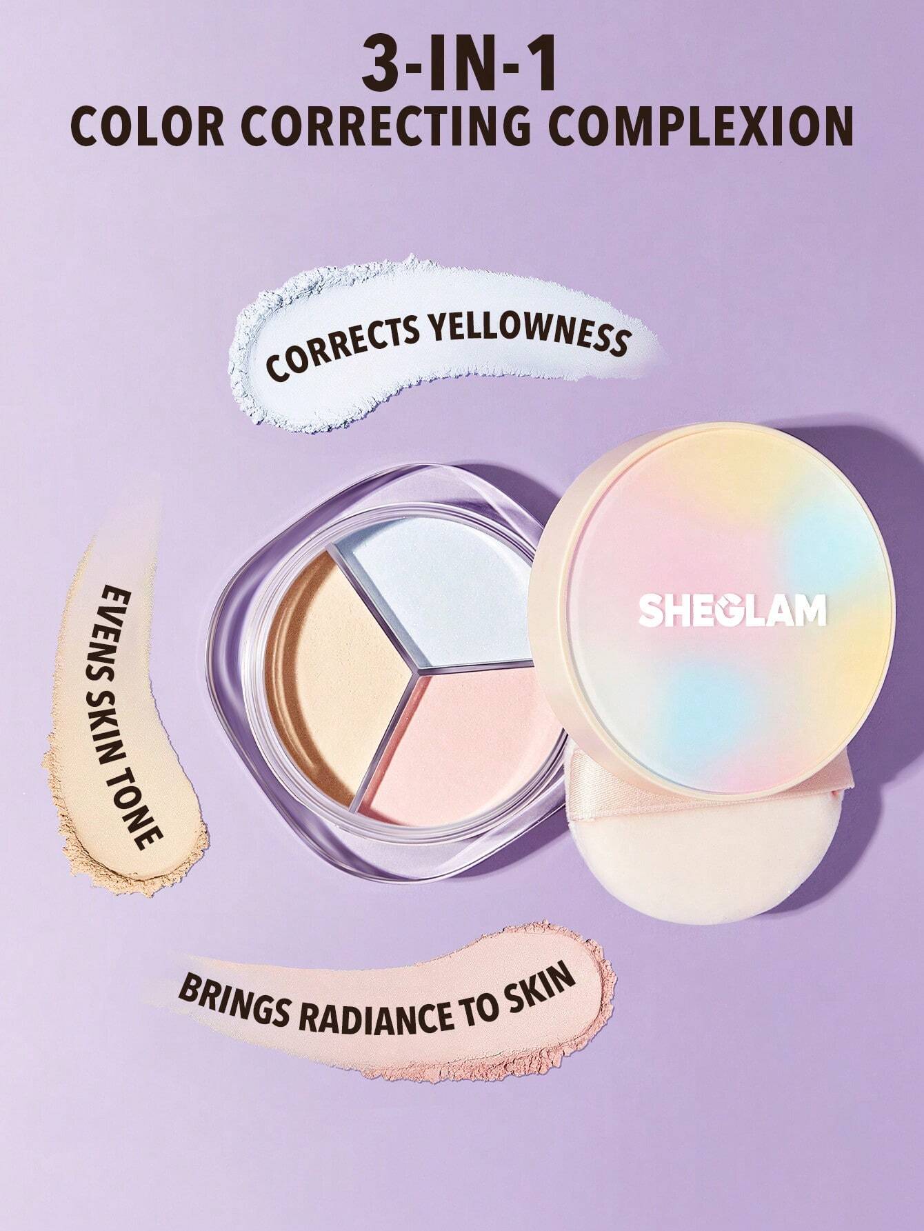 شيجلام Radiance Ring 3-In-1 Correcting بودرة تثبيت المكياج - الصورة 2