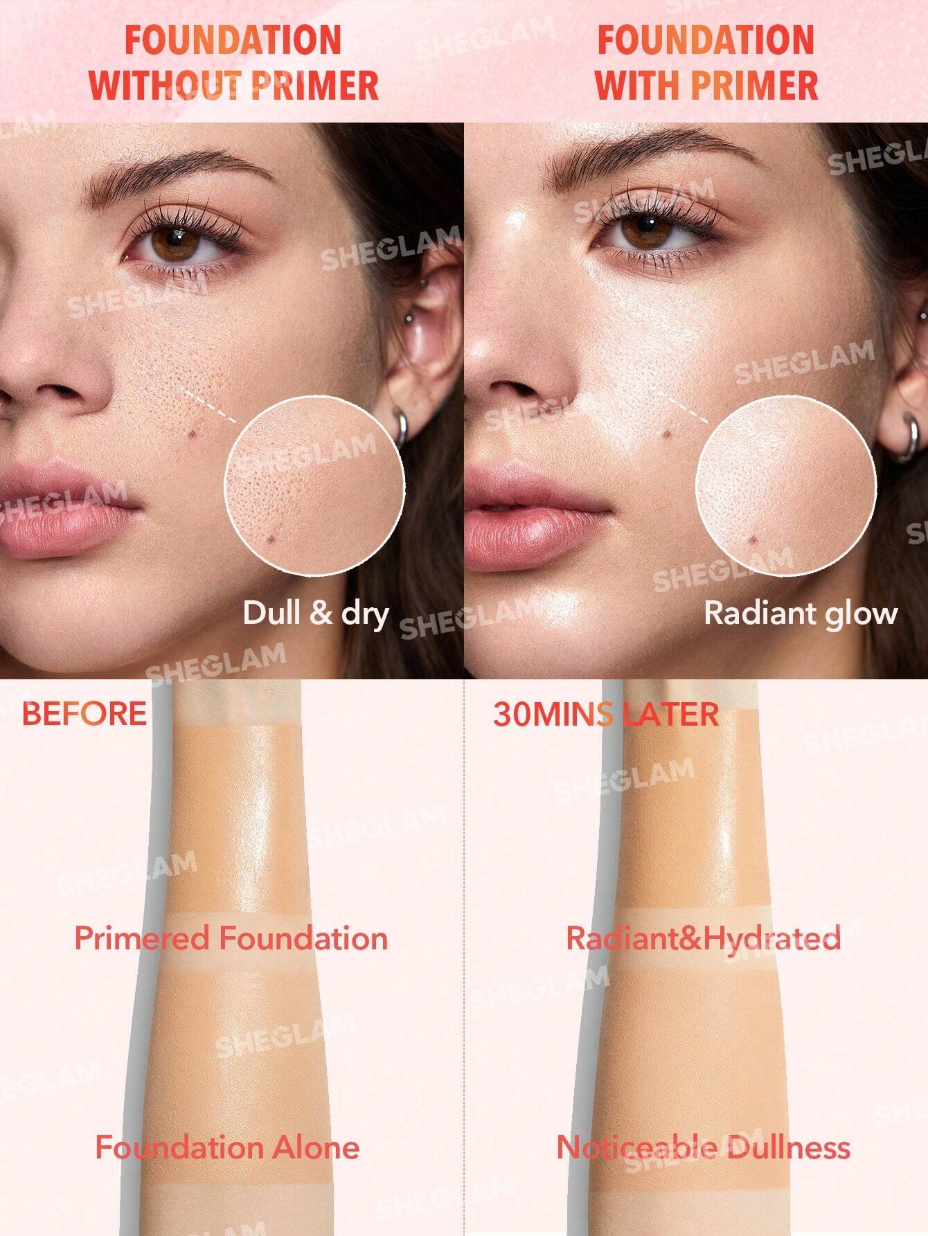 شيجلام Melon Melt Niacinamide سيروم برايمر - الصورة 3
