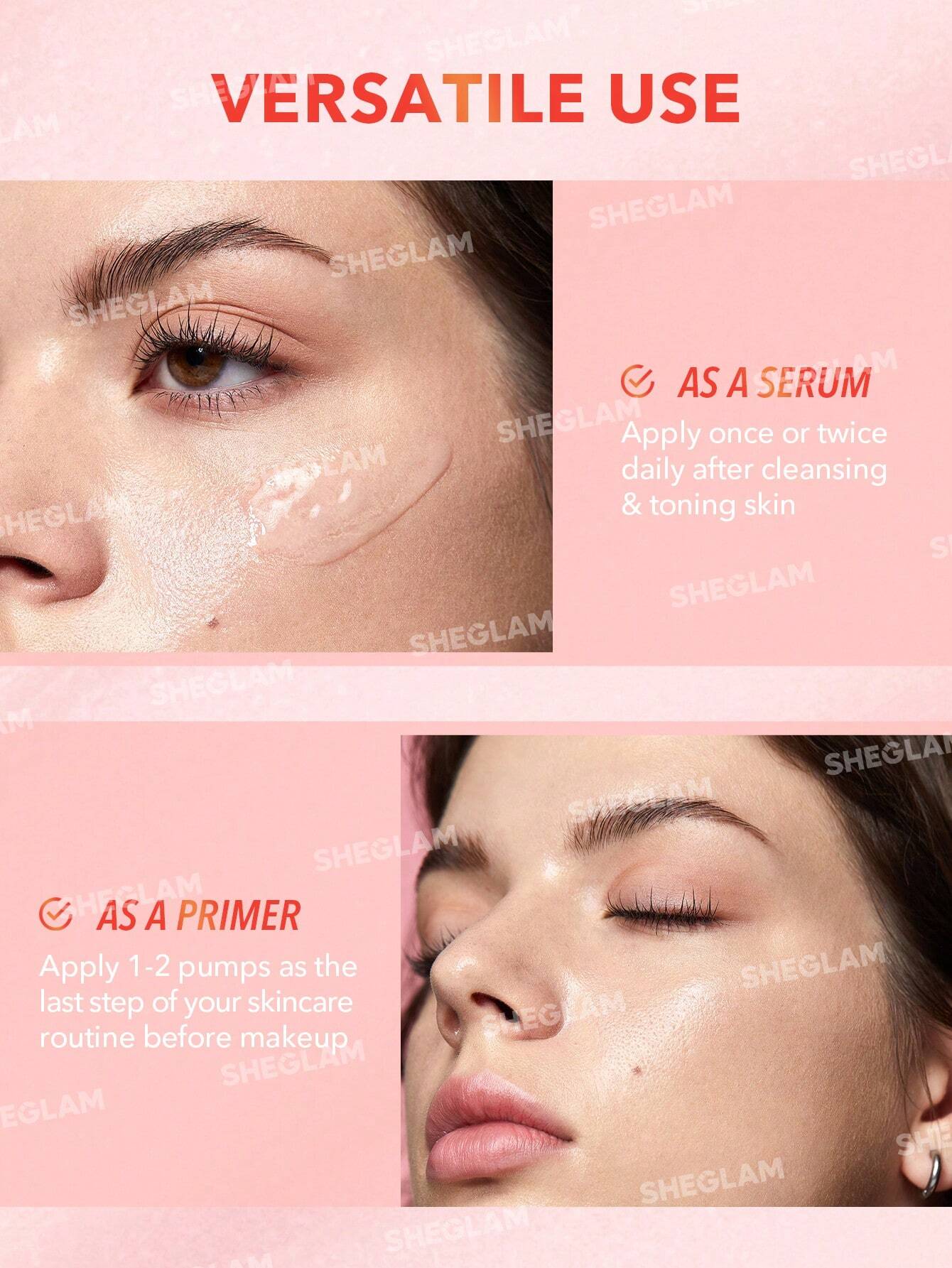 شيجلام Melon Melt Niacinamide سيروم برايمر - الصورة 8