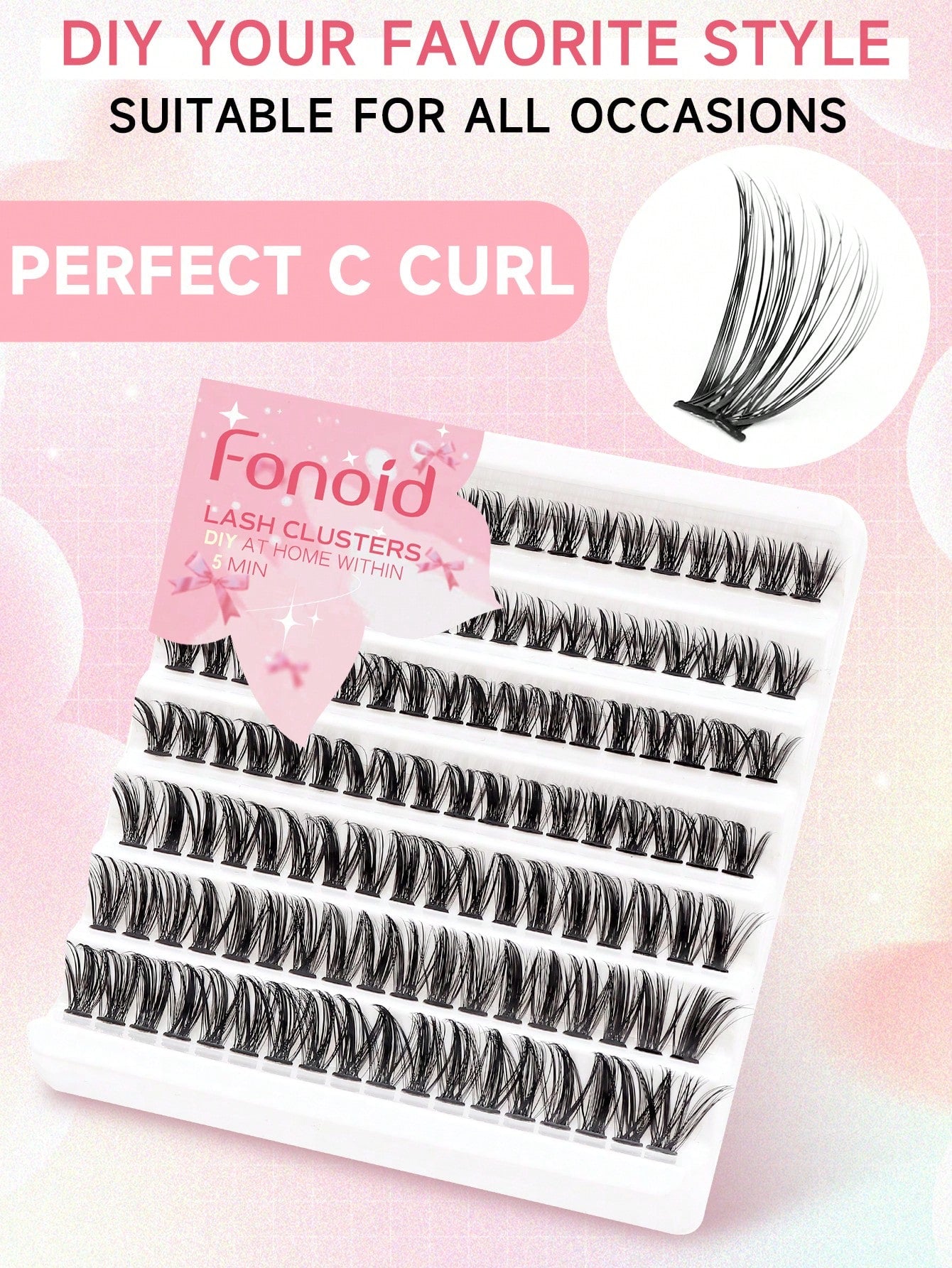 شي إن Fonoid 126قطع Single Cluster Segmented Fleece False - الصورة 6