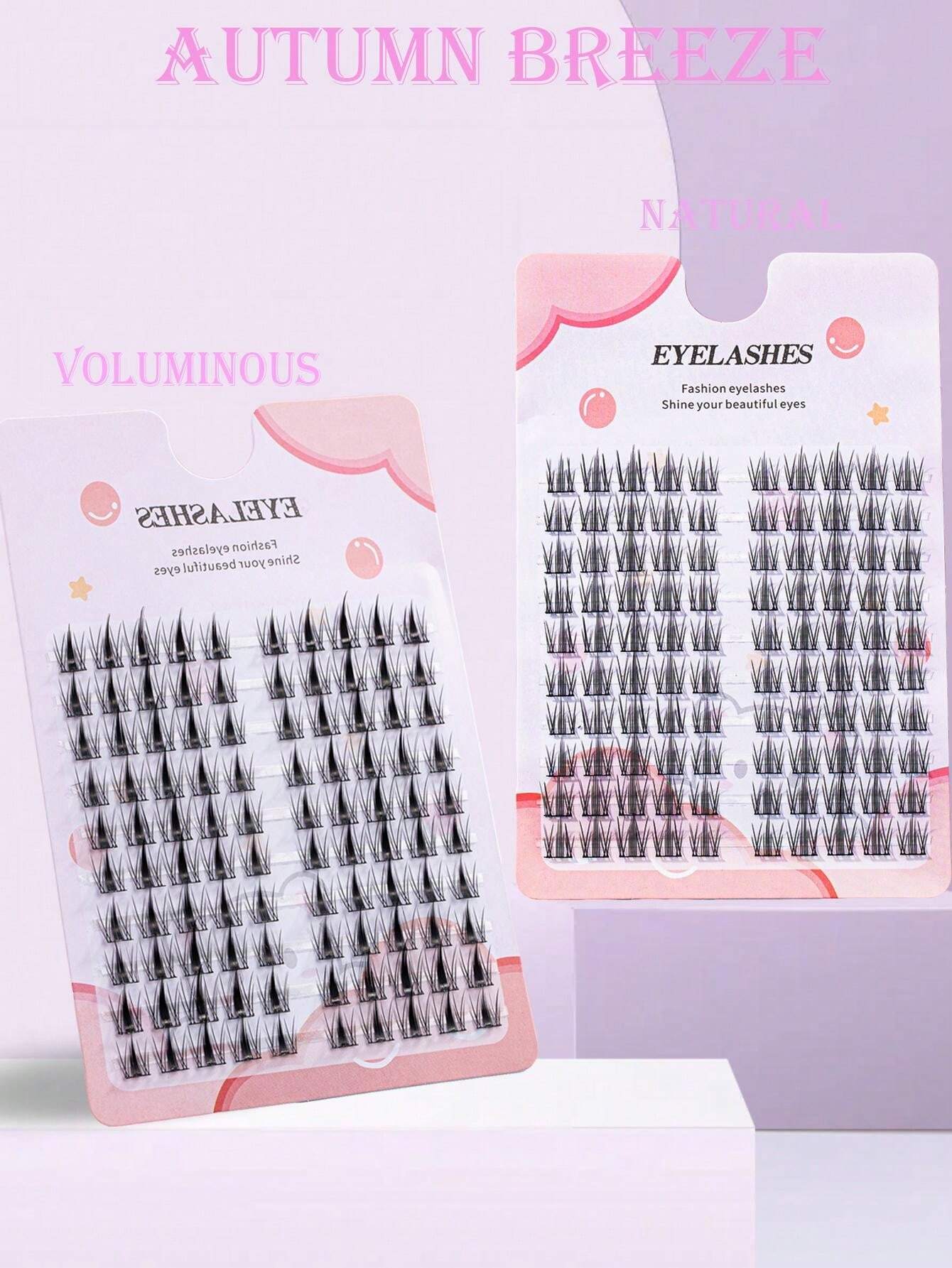 شي إن 100 قطع Autumn Breeze DIY Lshes Clusters Eyelash - الصورة 3