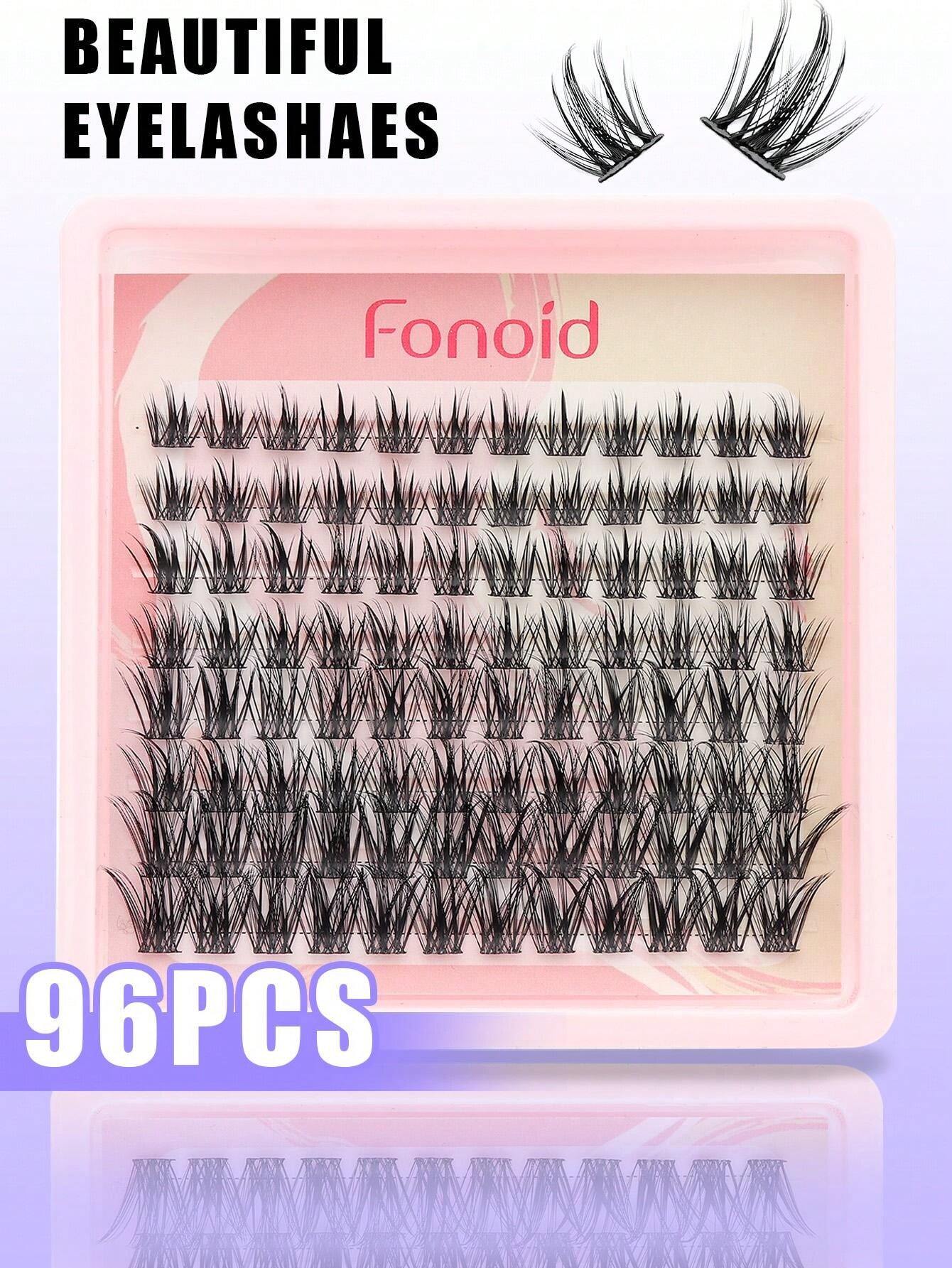 شي إن Fonoid 96قطع Fluffy و Soft Segmented رموش - الصورة 4