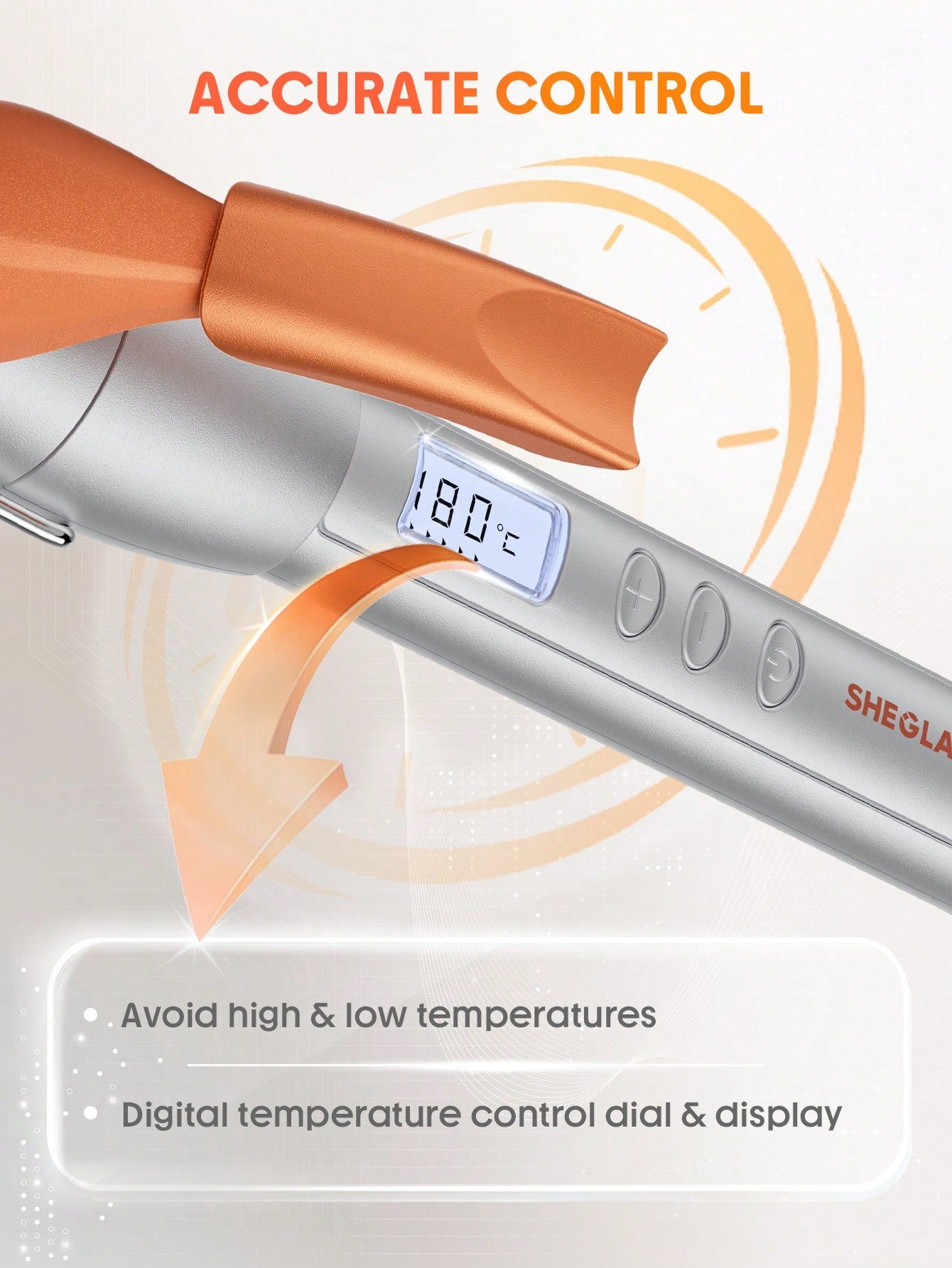 شيجلام Hair it curl curling iron 9mm - الصورة 5