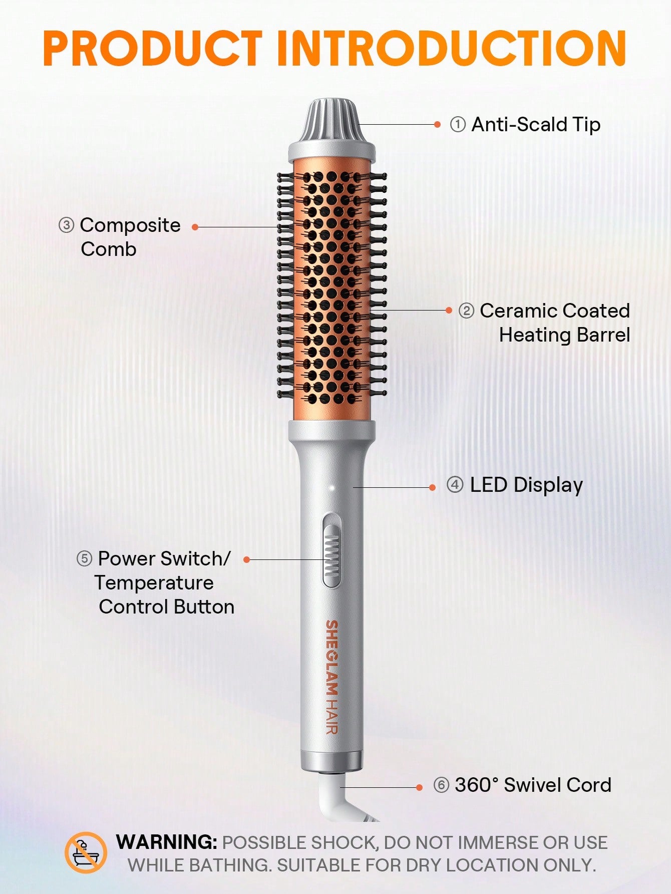 شيجلام Hair It Curl Thermal Blowout فرشاة 38mm - الصورة 9
