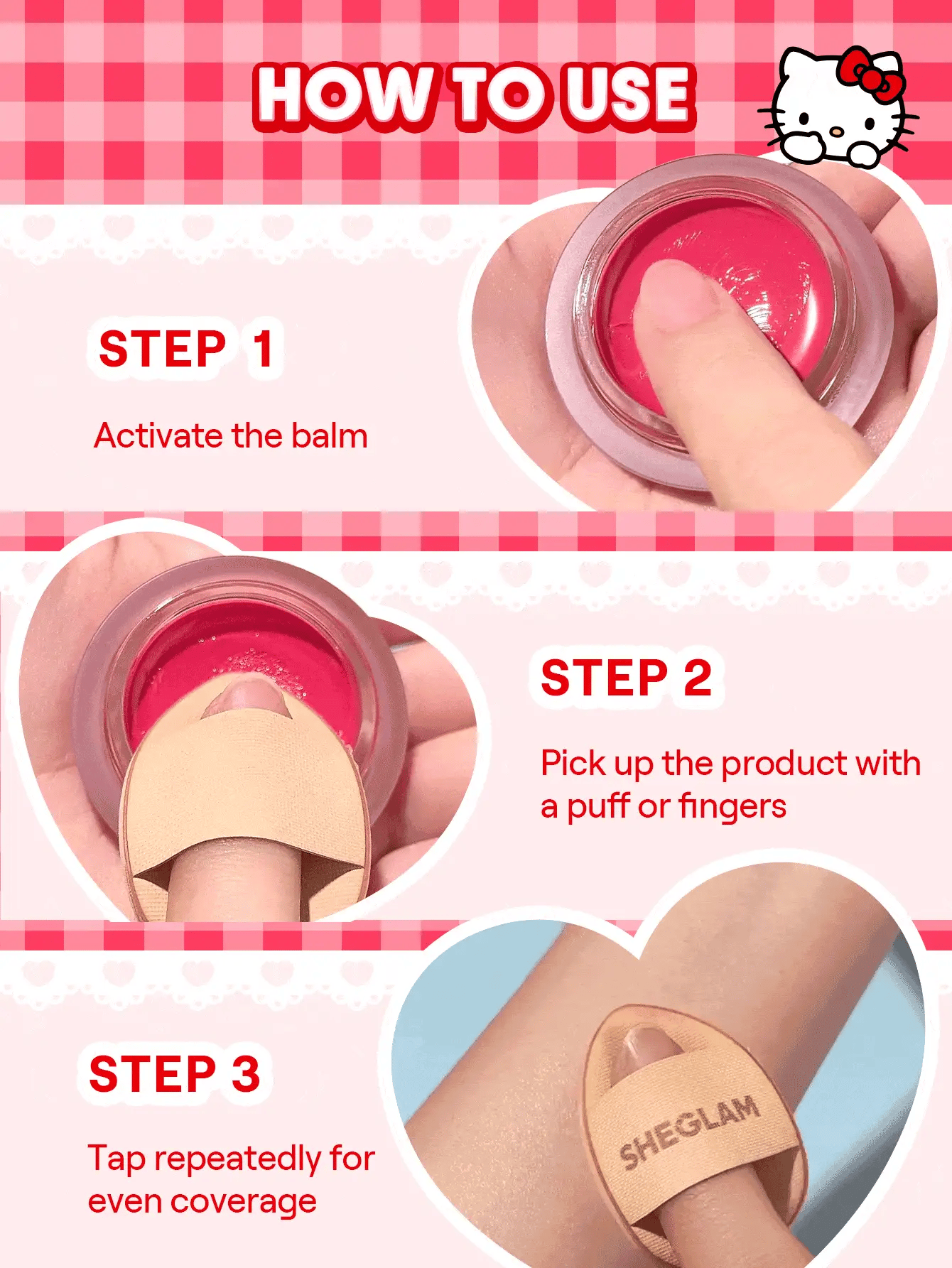 شيجلام Hello Kitty True Love Dewy Multi Use بلسم - الصورة 6
