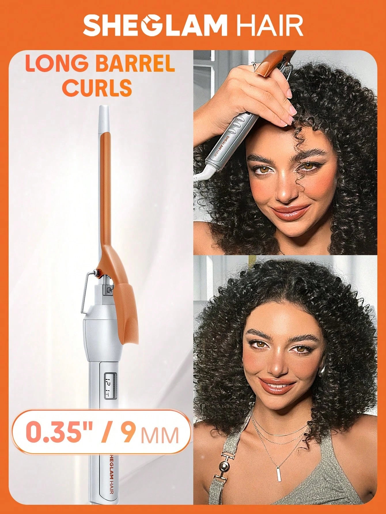 شيجلام Hair it curl curling iron 9mm - الصورة 8