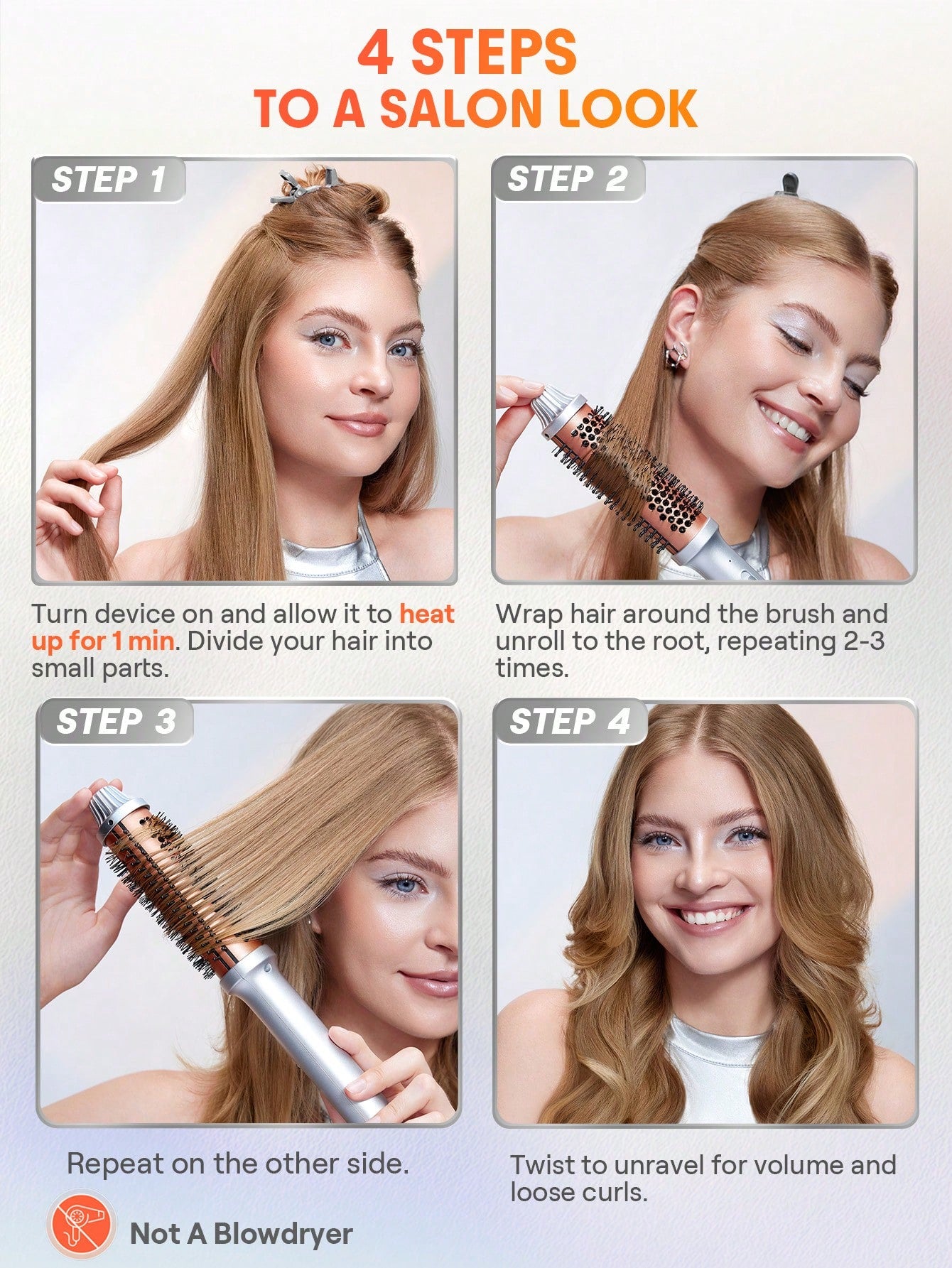 شيجلام Hair It Curl Thermal Blowout فرشاة 38mm - الصورة 10