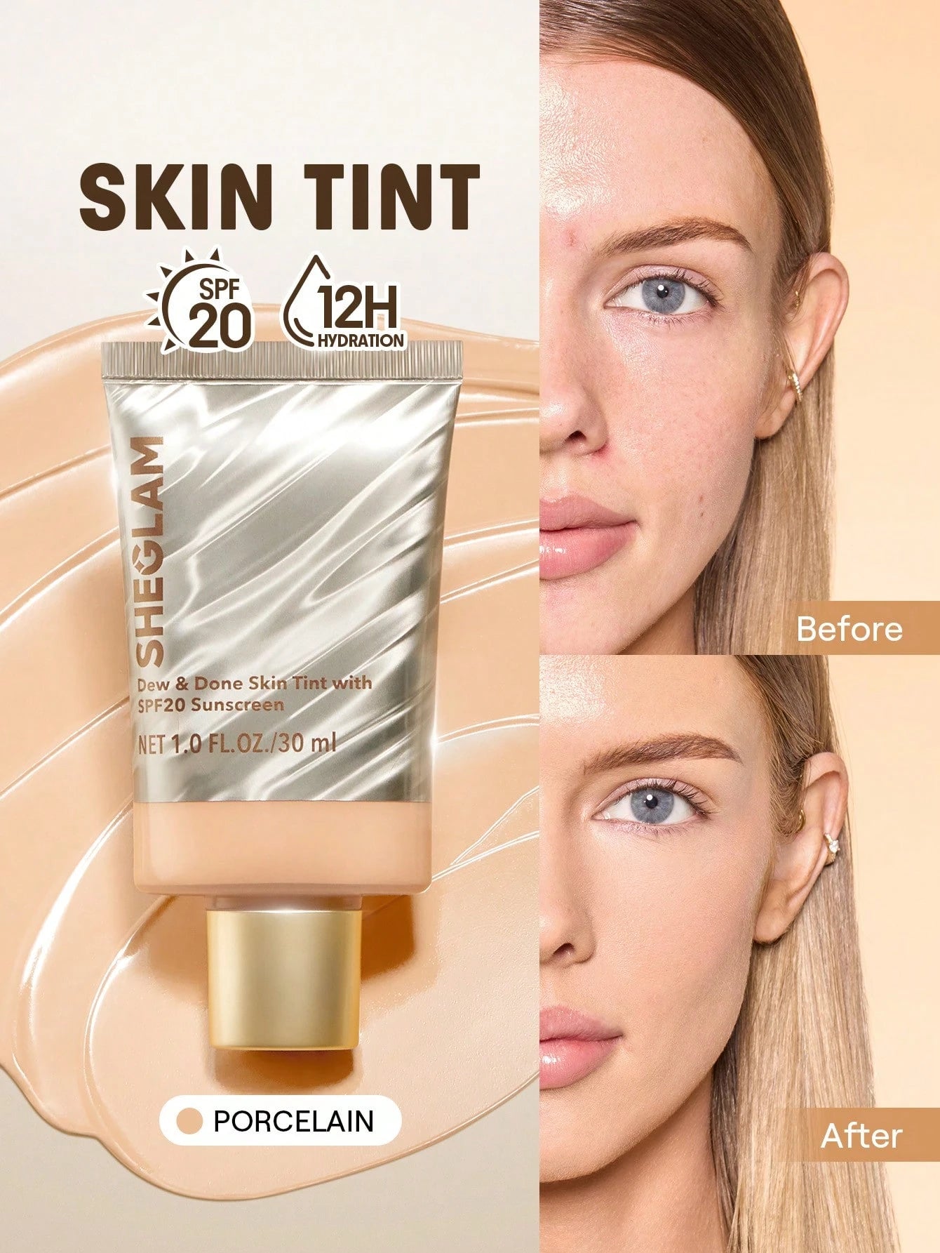 شيجلام Dew و Done Skin Tint مع Spf20 - الصورة 10