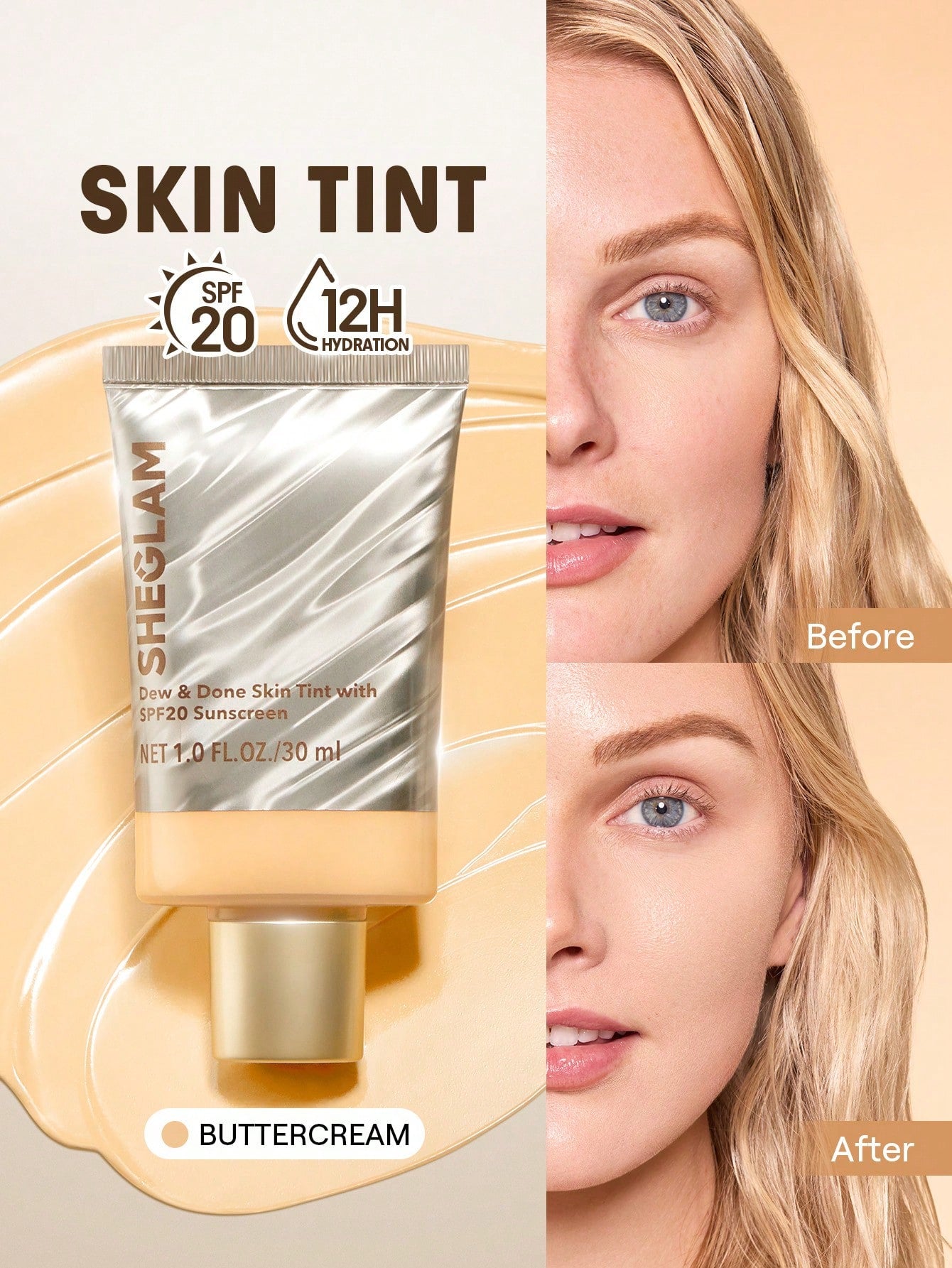 شيجلام Dew و Done Skin Tint مع Spf20 - الصورة 11
