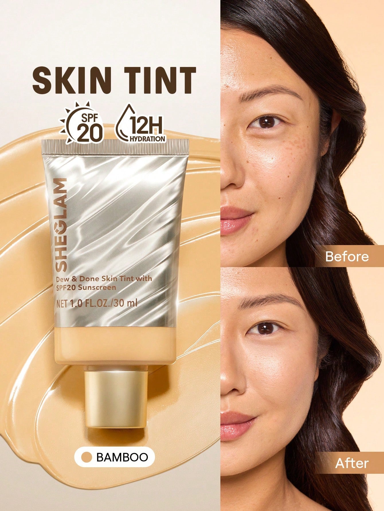 شيجلام Dew و Done Skin Tint مع Spf20 - الصورة 12