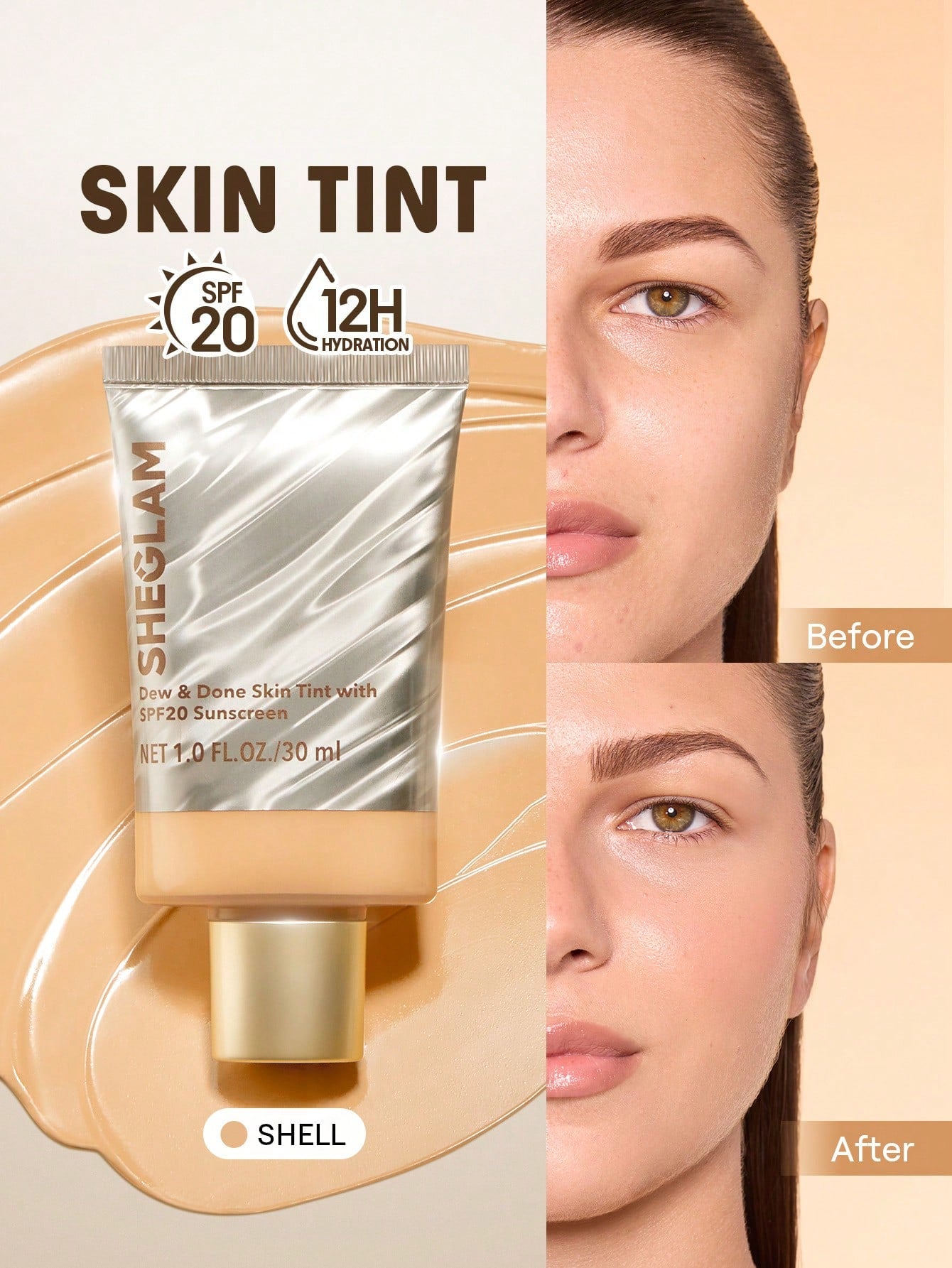 شيجلام Dew و Done Skin Tint مع Spf20 - الصورة 20