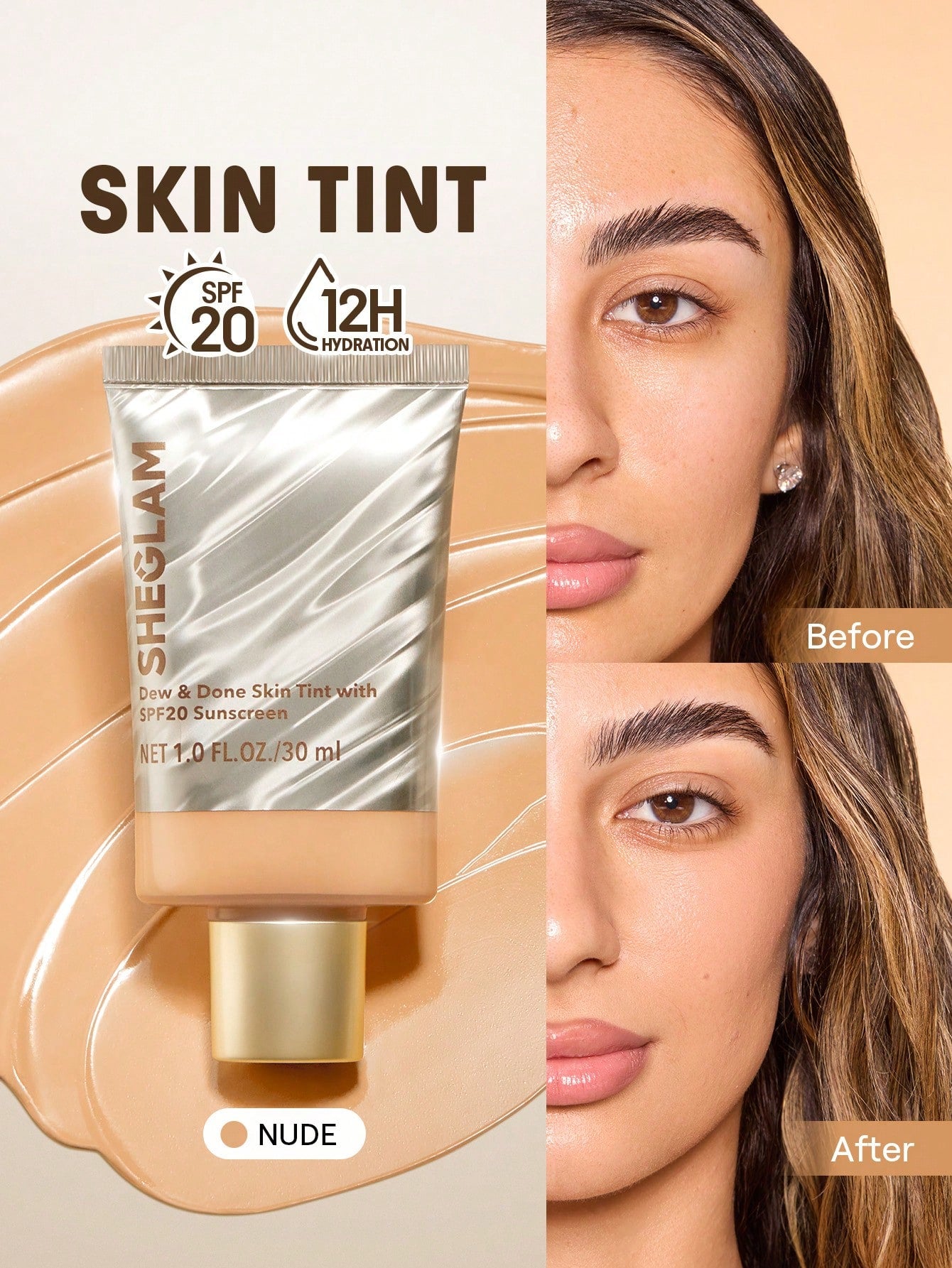 شيجلام Dew و Done Skin Tint مع Spf20 - الصورة 18