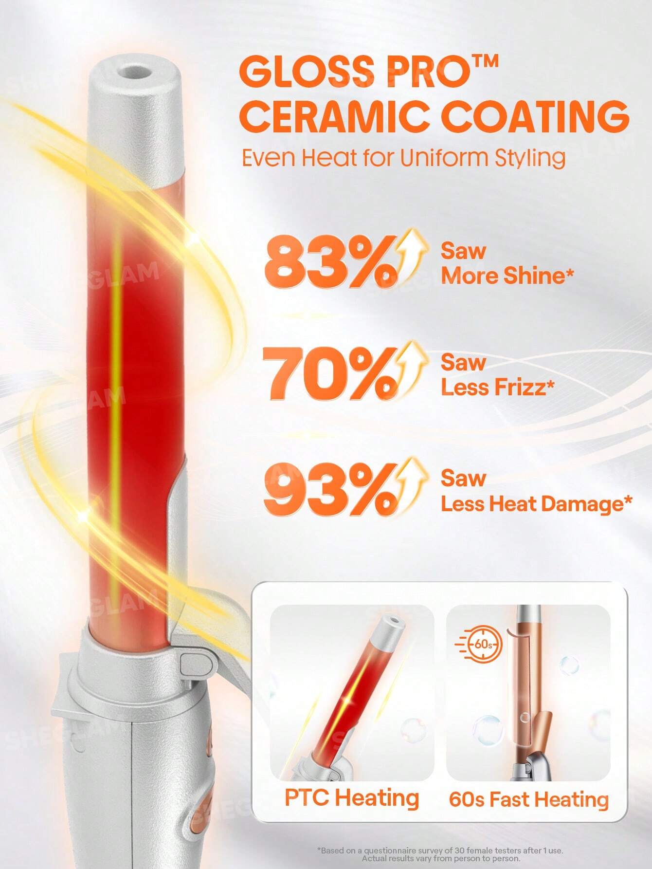 شيجلام Hair It Curl Rotating Curling Iron - الصورة 6