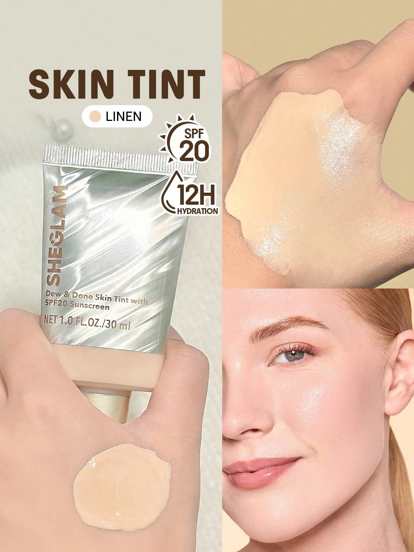 شيجلام Dew و Done Skin Tint مع Spf20 - الصورة 6