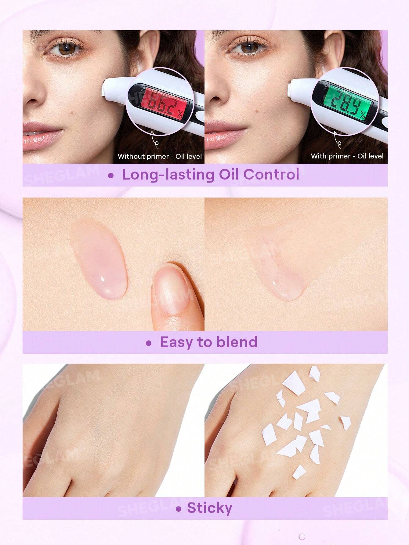 شيجلام Good Grip Hydrating برايمر-Blueberry+Aha-Travel Size - الصورة 6