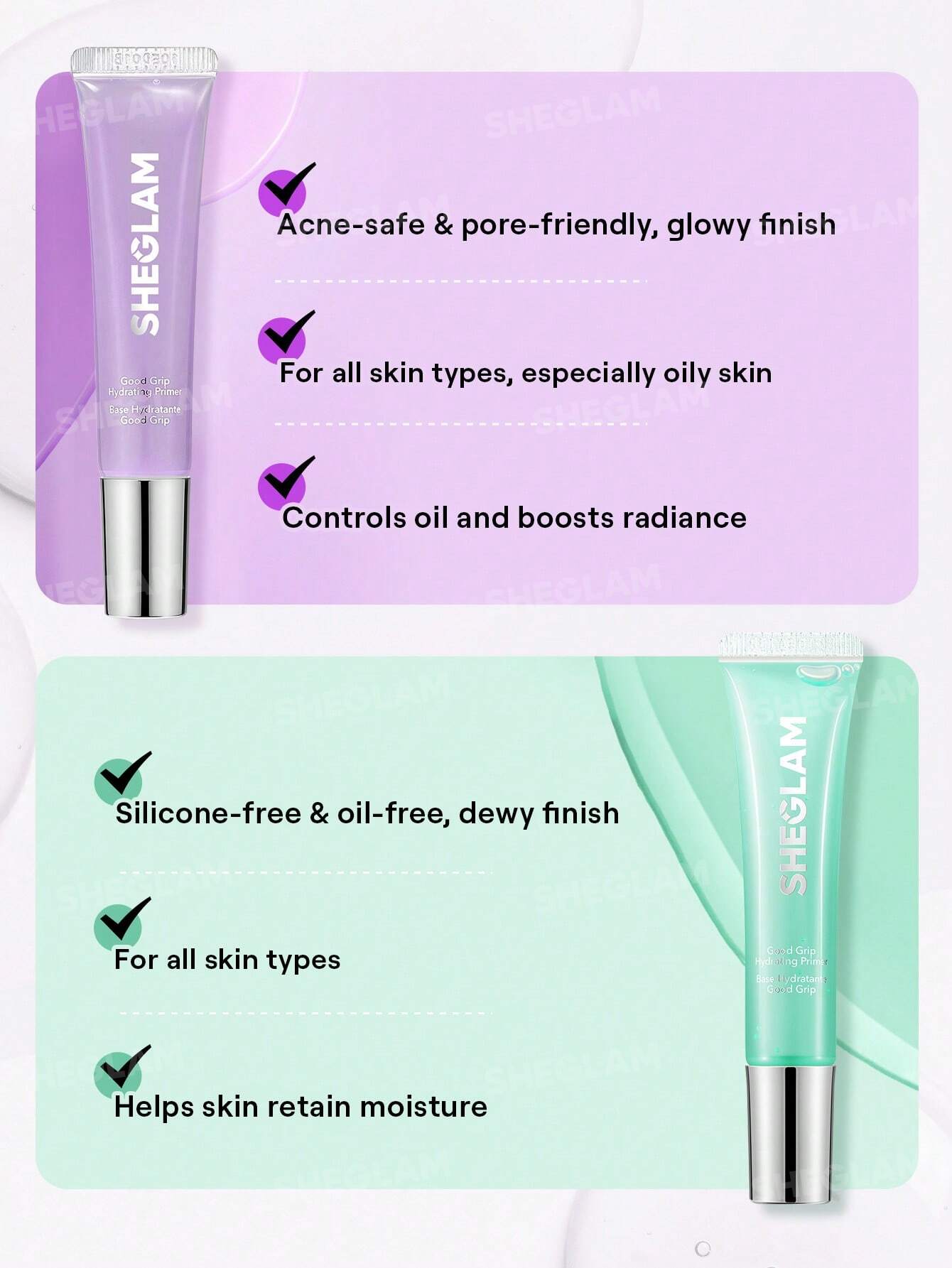شيجلام Good Grip Hydrating برايمر-Blueberry+Aha-Travel Size - الصورة 9