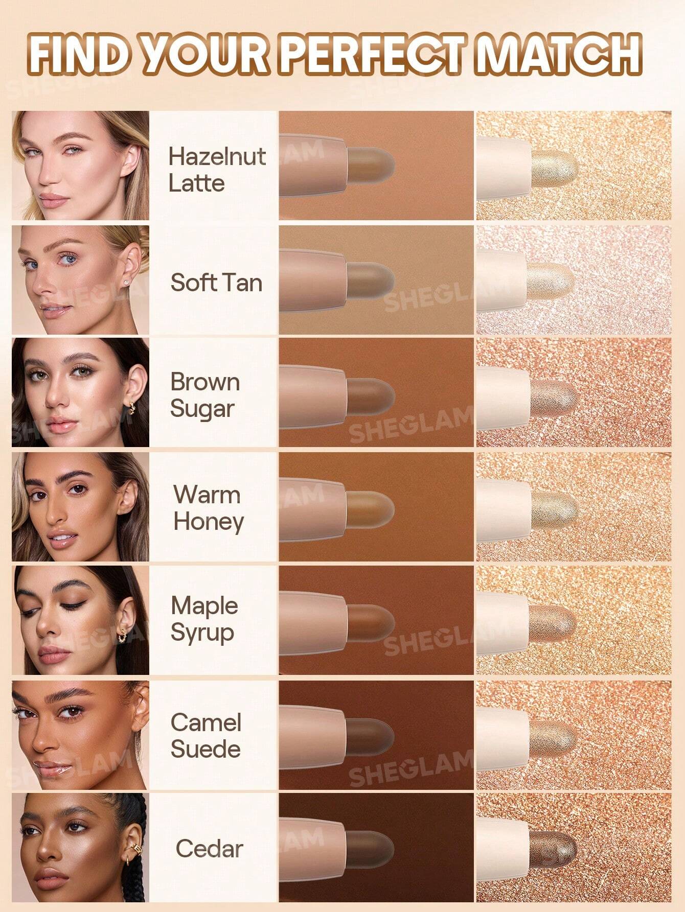 شيجلام 2-In-1 Contour و Highlight Stick - الصورة 4