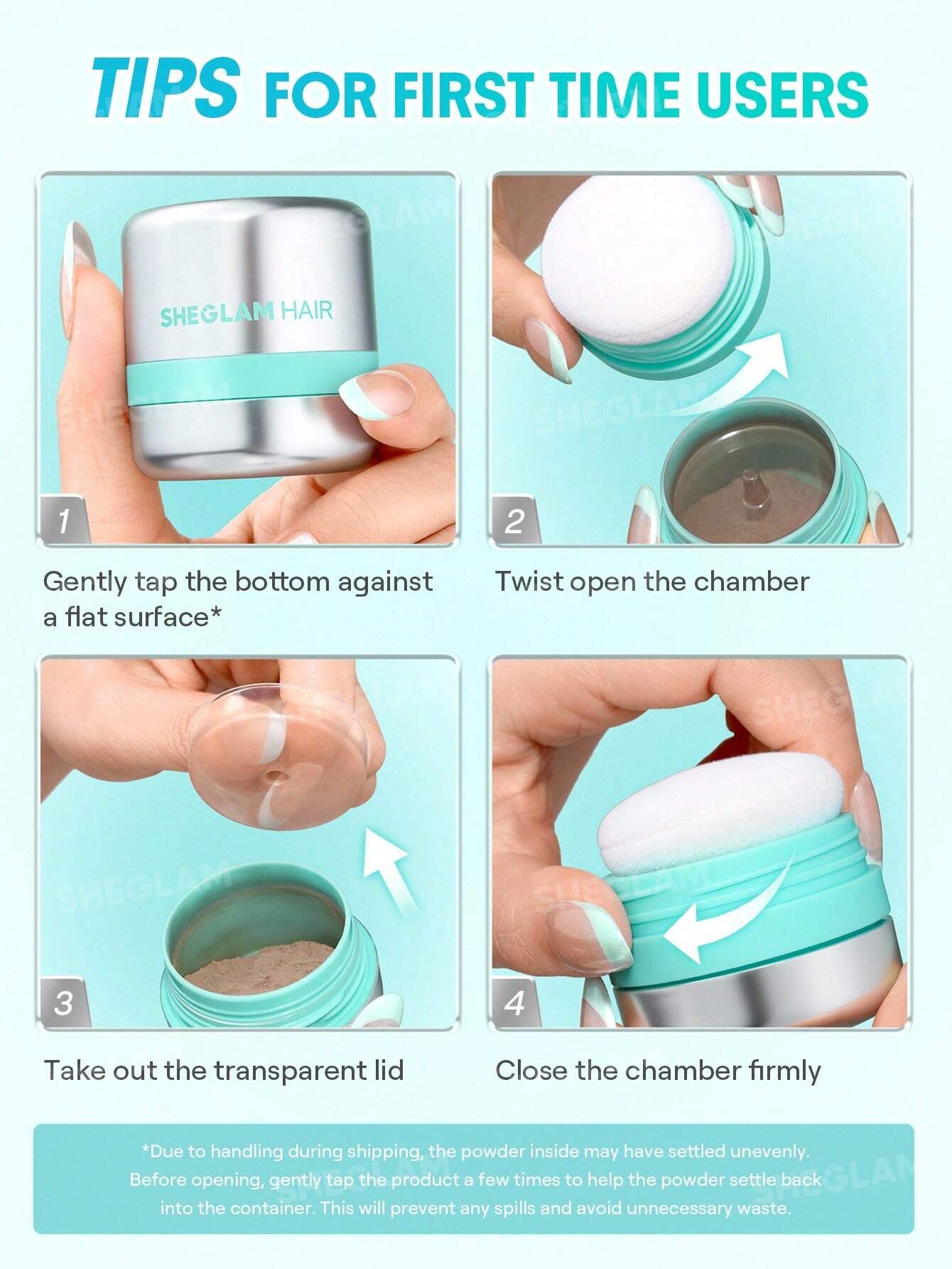 شيجلام Hair Minty Fresh Volumizing Dry شامبو 6.5g - الصورة 4