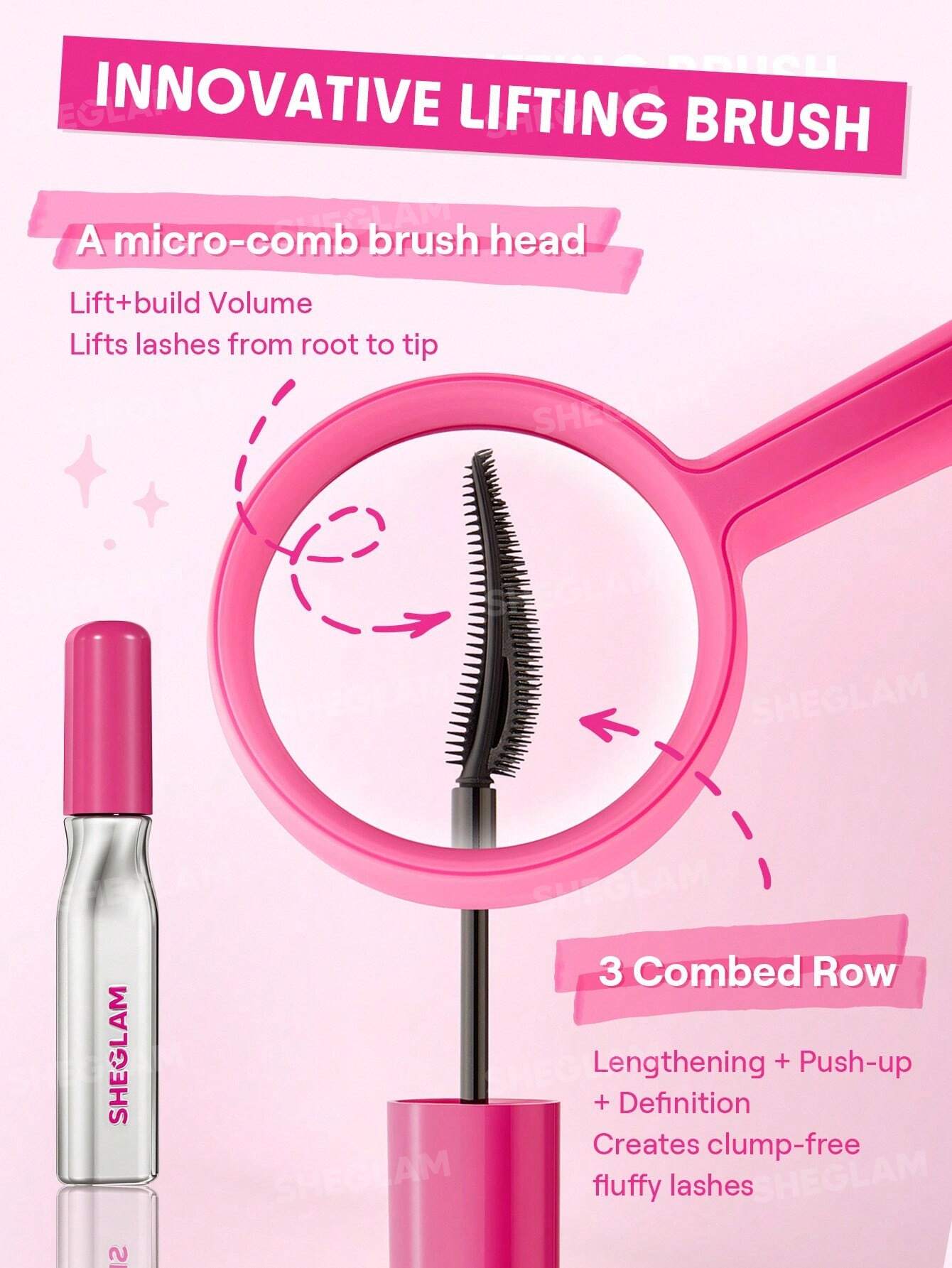 شيجلام Lashlighter Up و Out ماسكارا - الصورة 5