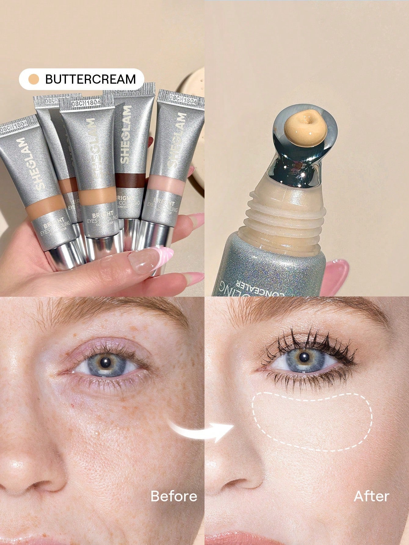 شيجلام Bright Eyes Cooling كونسيلر - الصورة 17