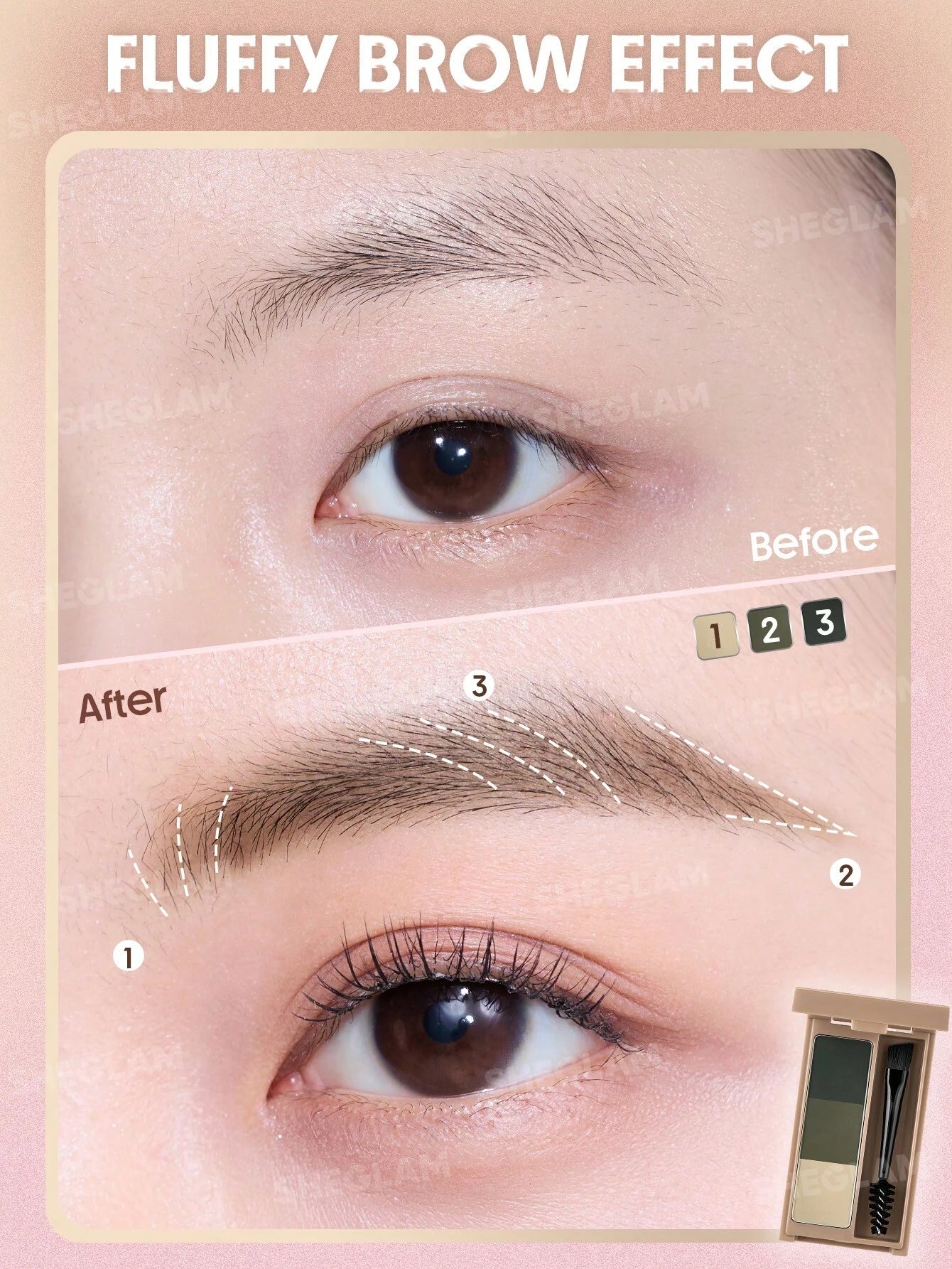 شيجلام Puff Brow باليت - الصورة 10