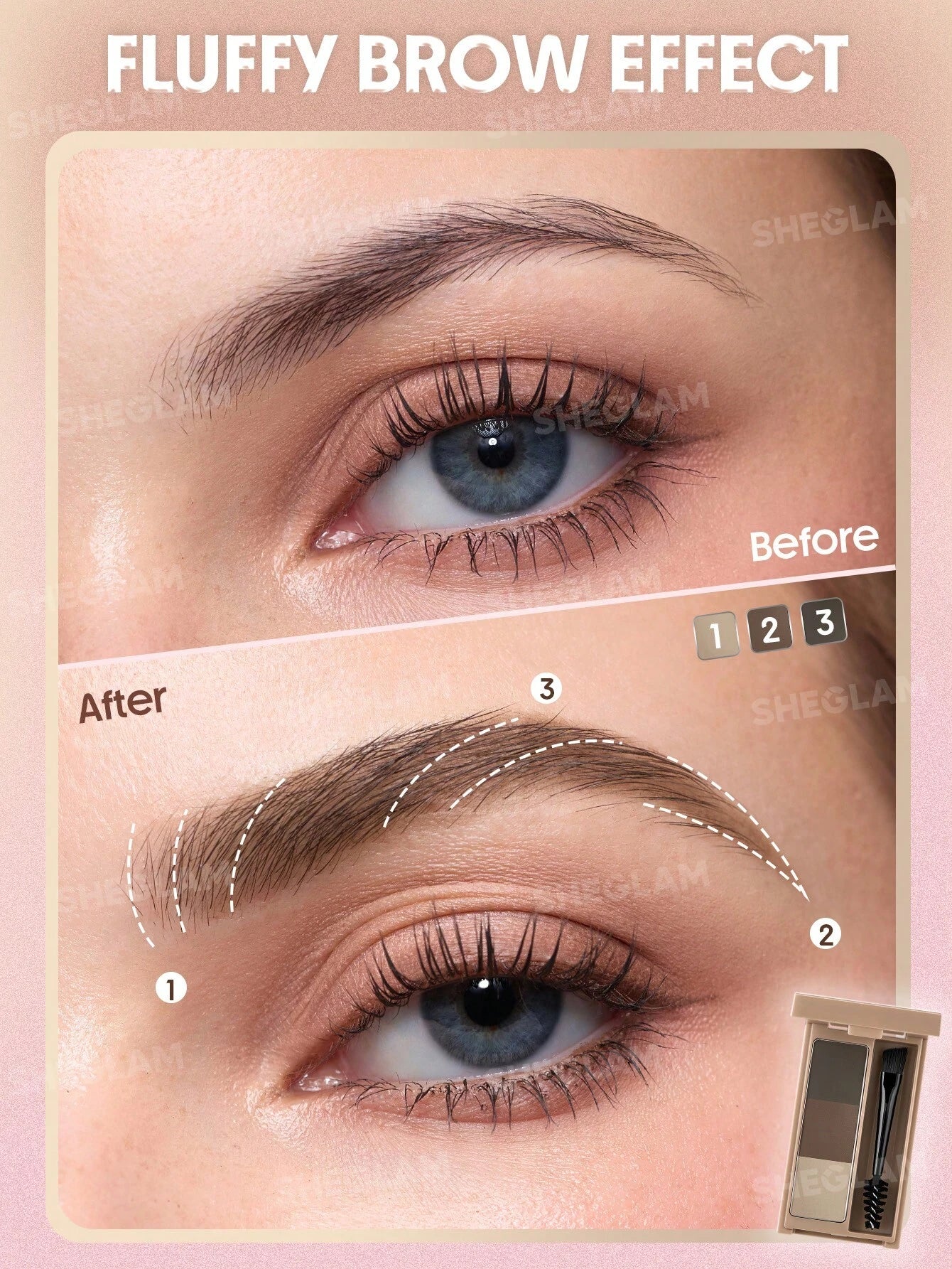 شيجلام Puff Brow باليت - الصورة 9