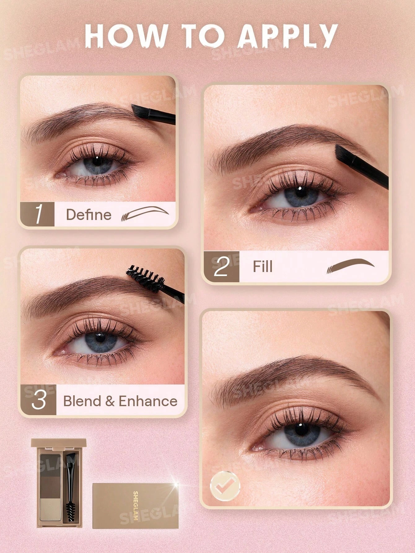 شيجلام Puff Brow باليت - الصورة 8