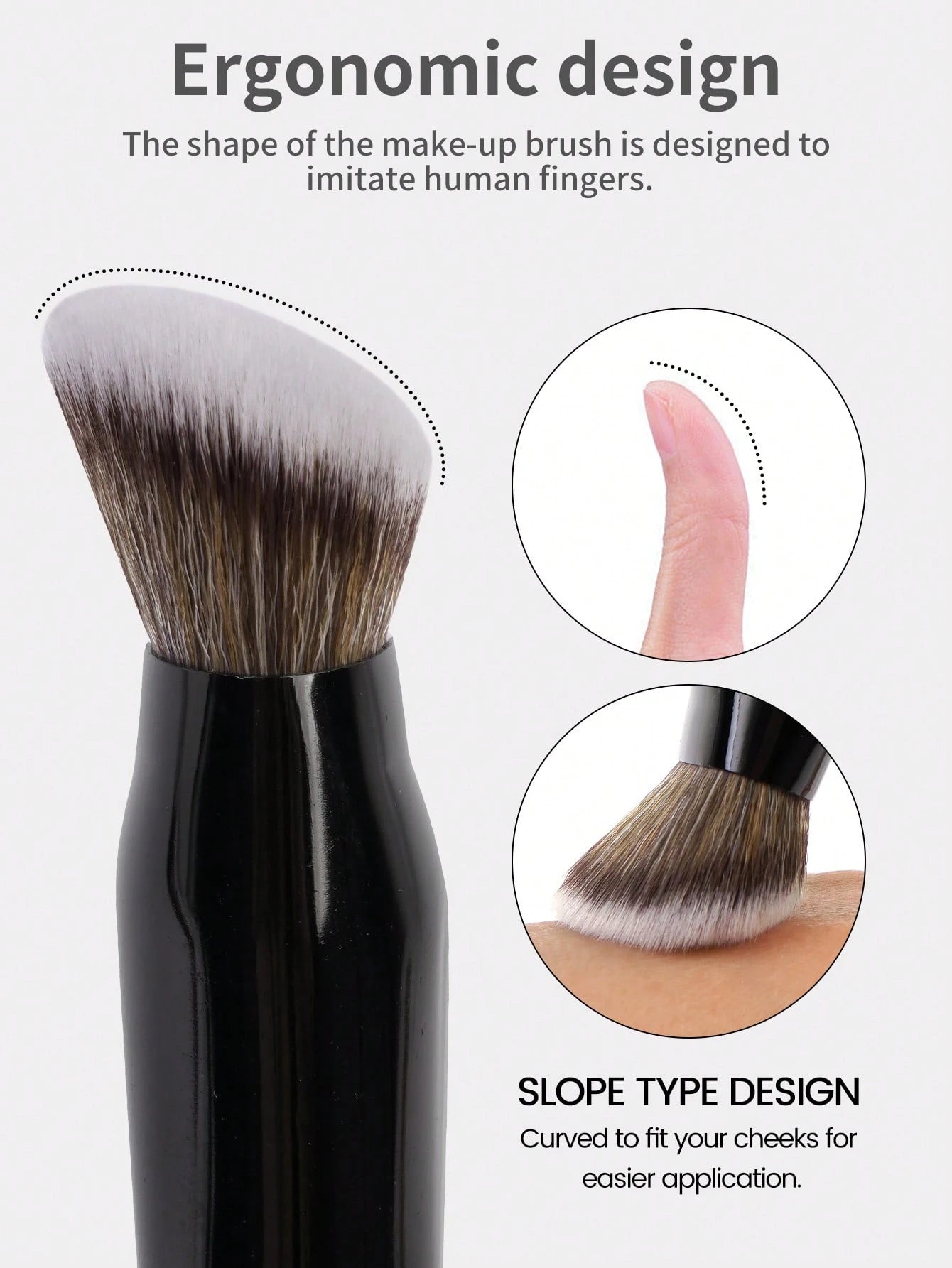 ماانج فرشاة مكياج Durable Non-slip Handle Chic Professional Design - الصورة 4