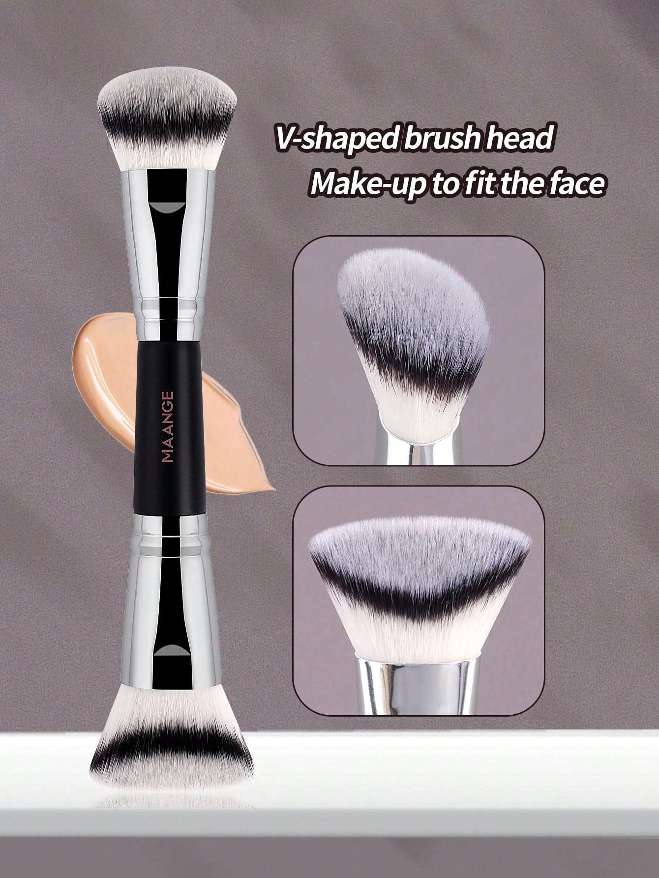 ماانج فرشاة مكياج Durable Non-slip Handle Chic Professional Design - الصورة 5