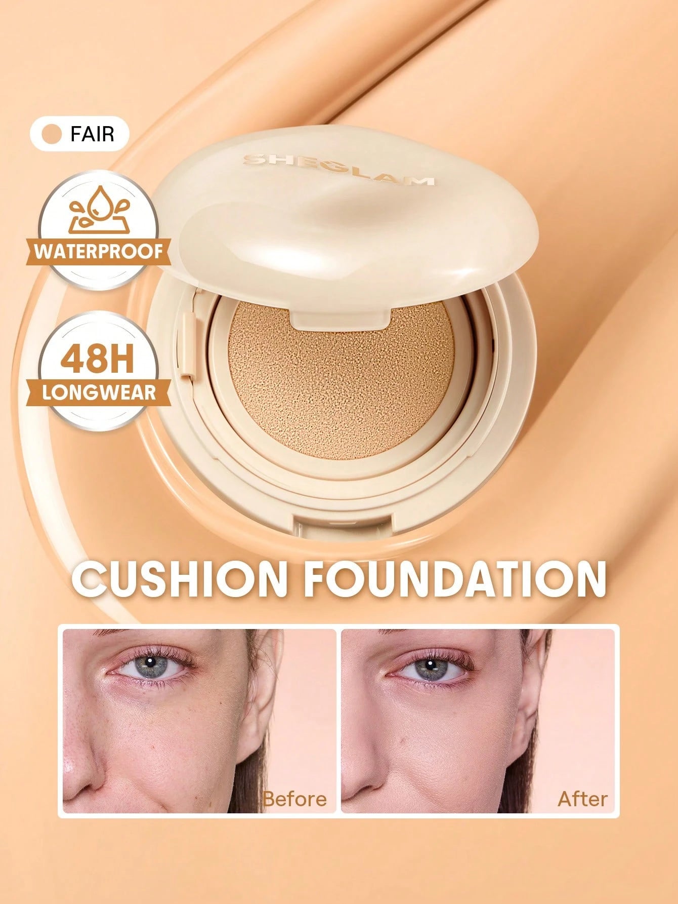 شيجلام Lock و Go Long Lasting Cushion كريم أساس - الصورة 26