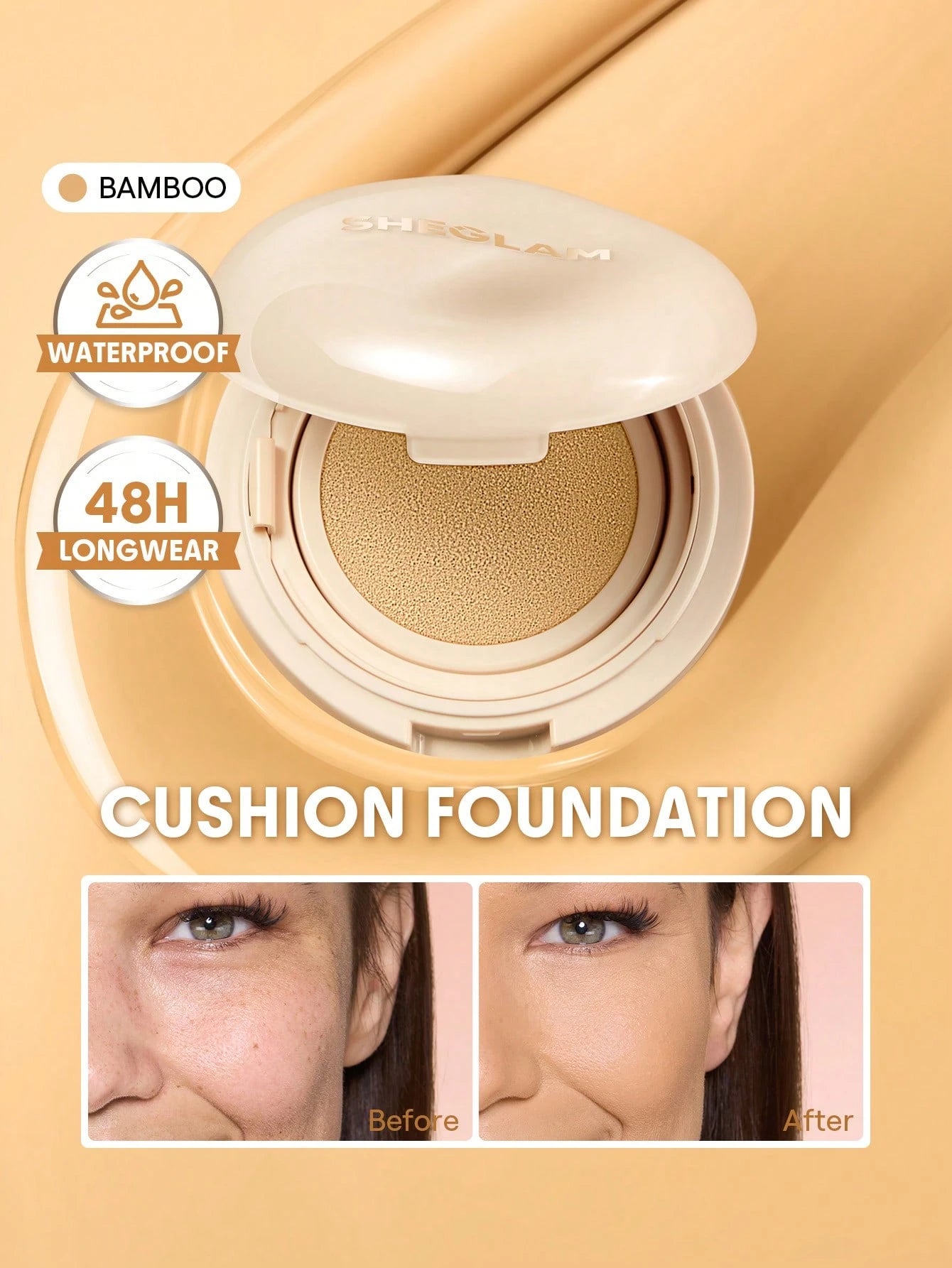 شيجلام Lock و Go Long Lasting Cushion كريم أساس - الصورة 22
