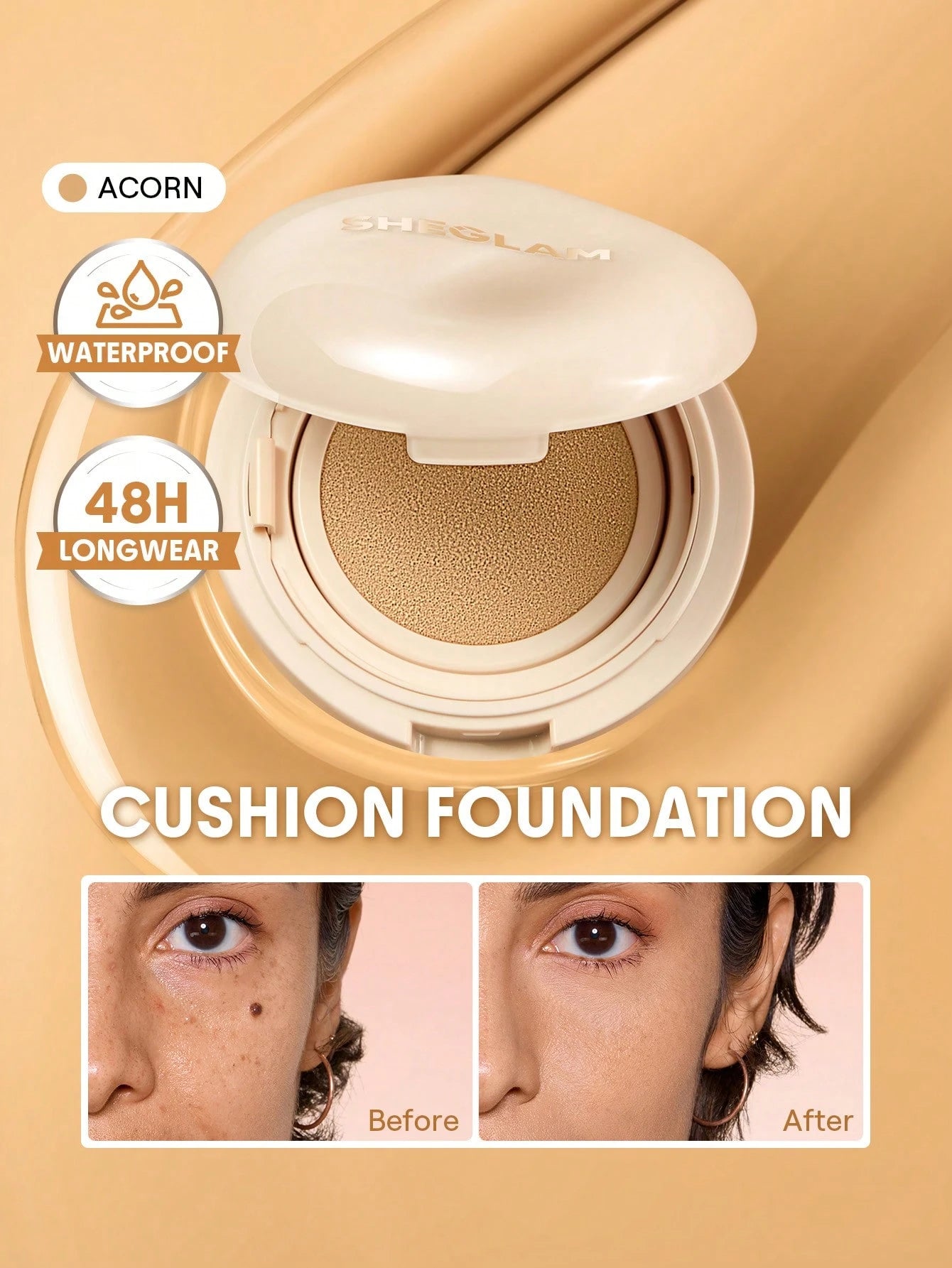 شيجلام Lock و Go Long Lasting Cushion كريم أساس - الصورة 23