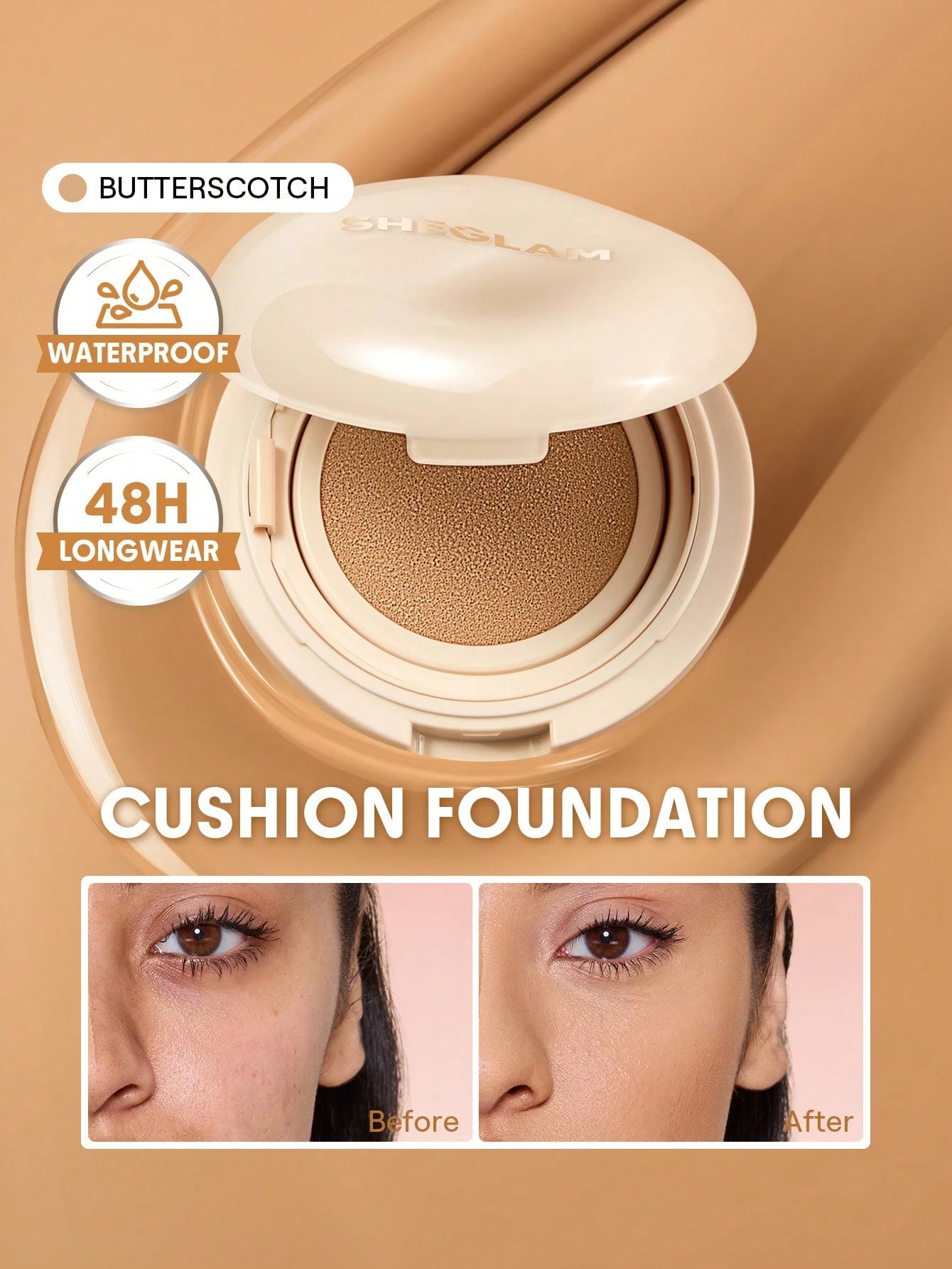 شيجلام Lock و Go Long Lasting Cushion كريم أساس - الصورة 24